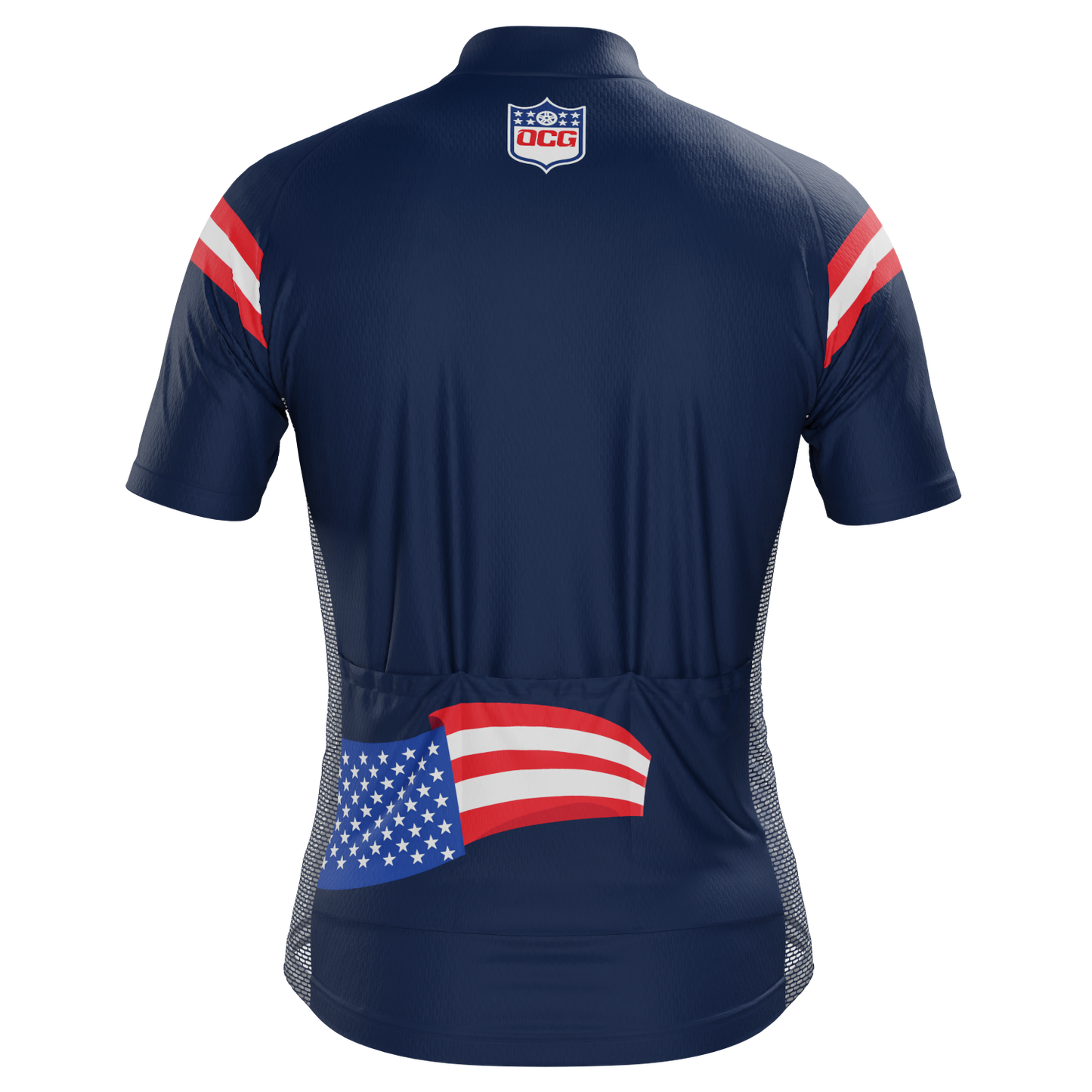 Men's New England Football Short Sleeve Cycling Jersey