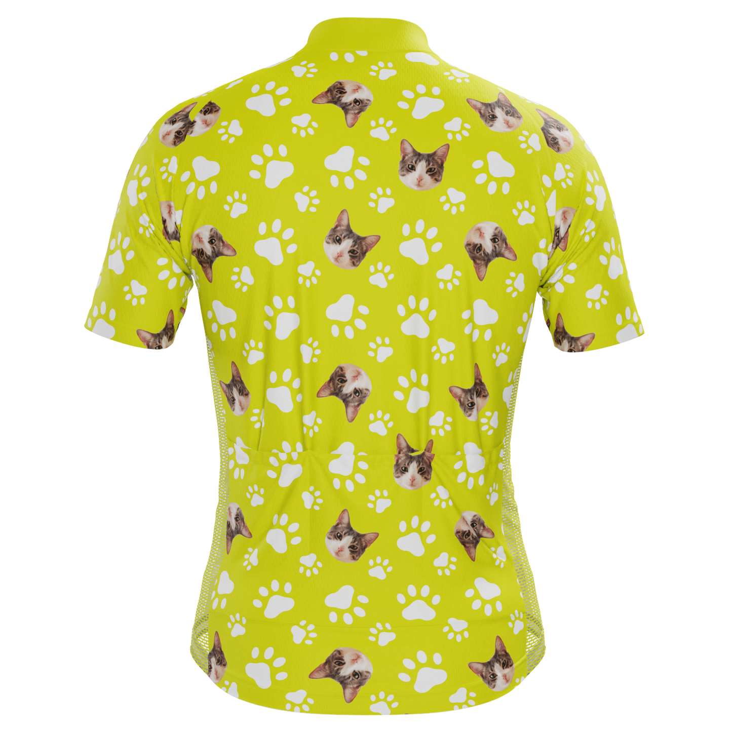 Men's Custom Pet Paws Design Personalized Short-Sleeve Cycling Jersey