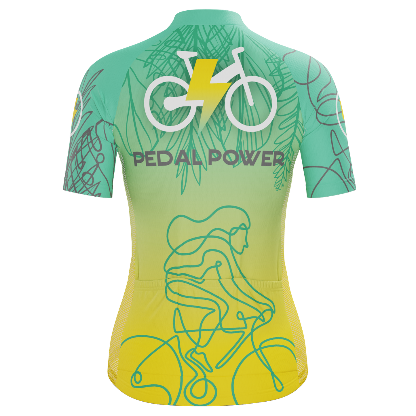 Women's Pedal Power Short Sleeve Cycling Jersey