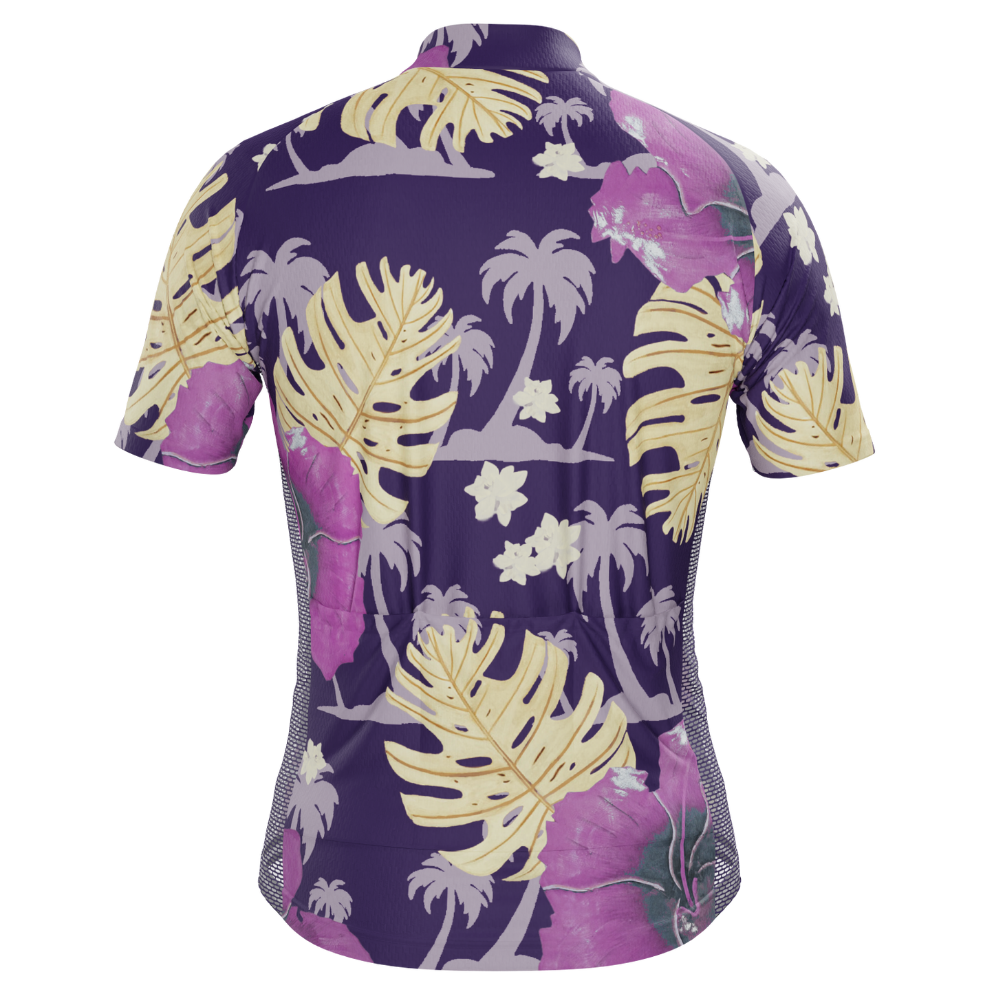 Men's Palmtree Leaves Short Sleeve Cycling Jersey