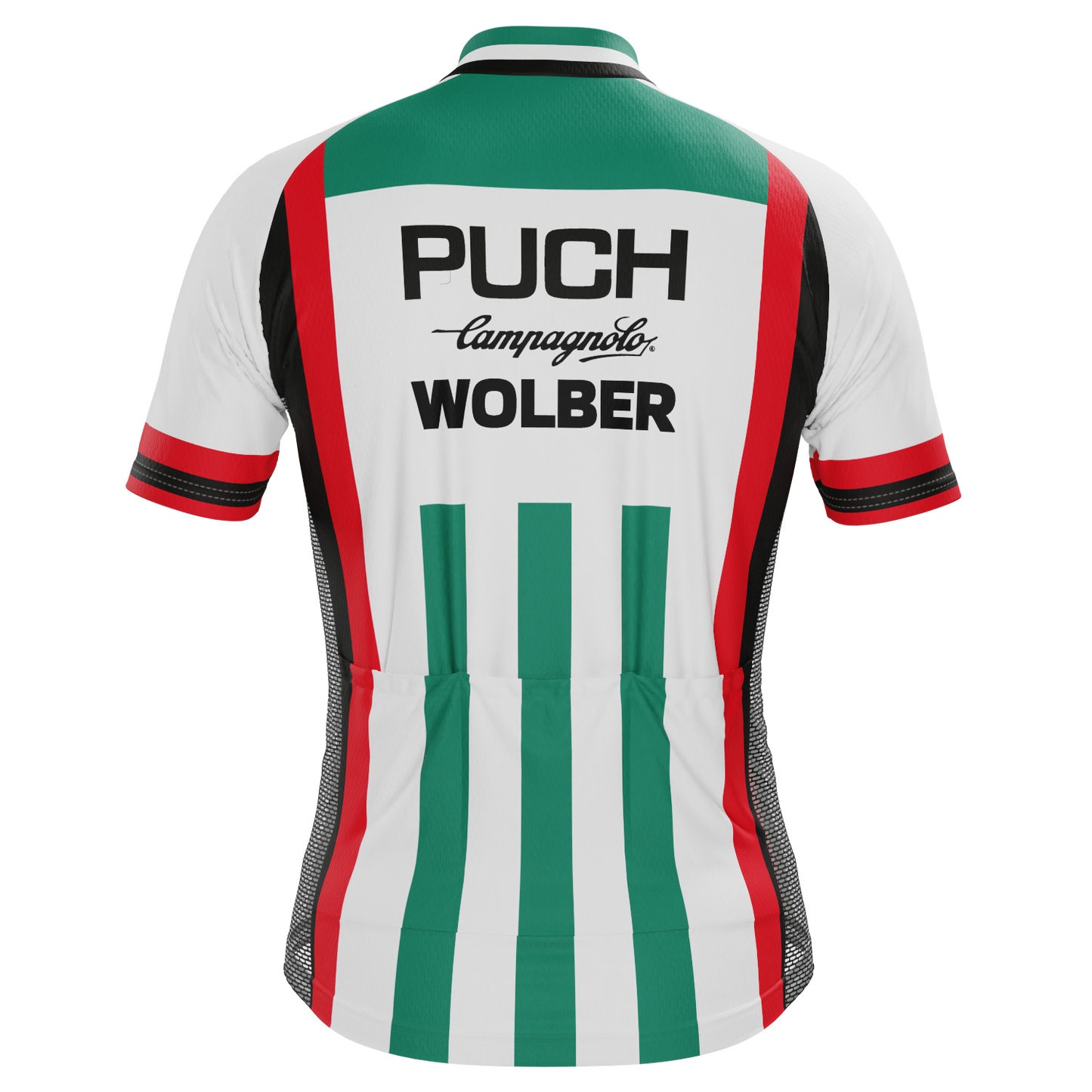 Men's Retro 1981 Puch Campagnolo Wolber Short Sleeve Cycling Jersey