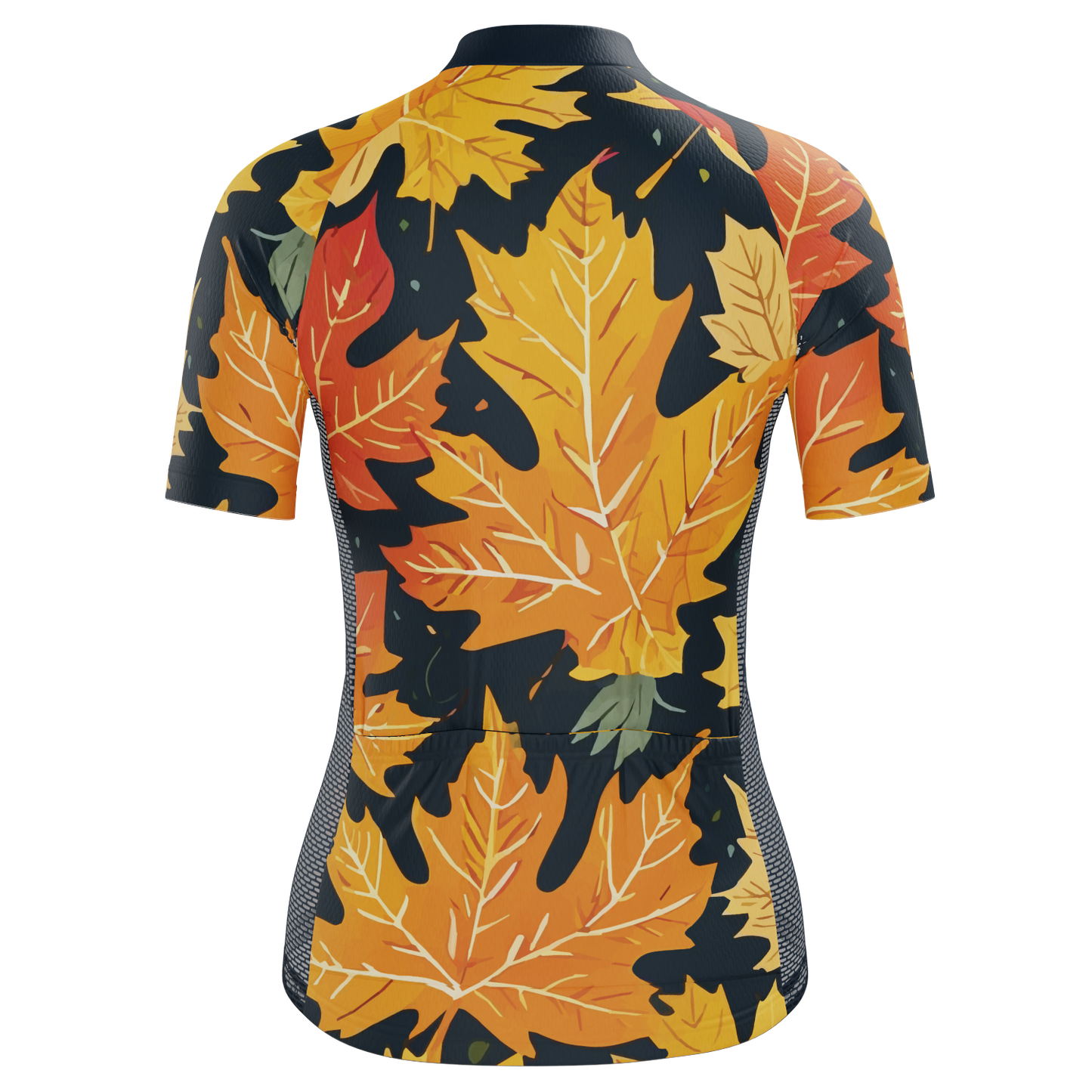 Women's Leaves in the Fall Short Sleeve Cycling Jersey