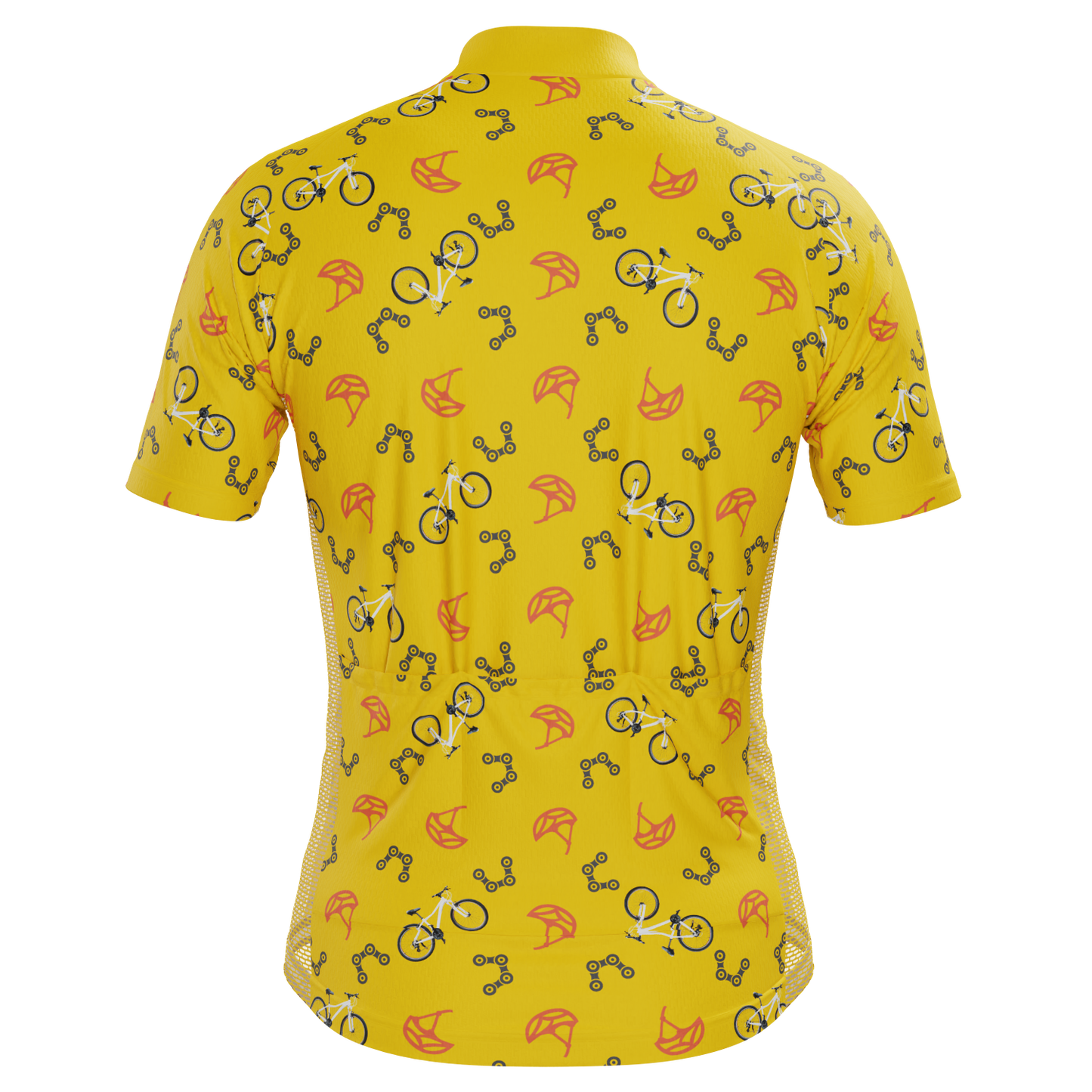 Men's Custom Bike & Helmets Design Personalized Short Sleeve Cycling Jersey