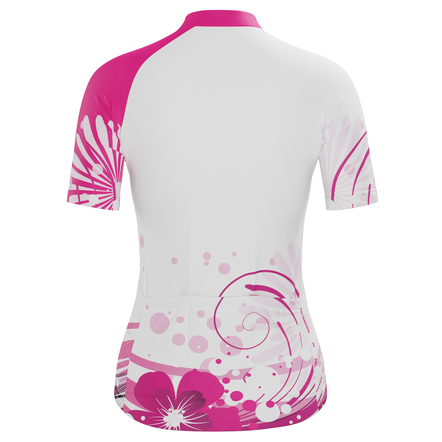 Women's Floral Swirl Short Sleeve Cycling Jersey