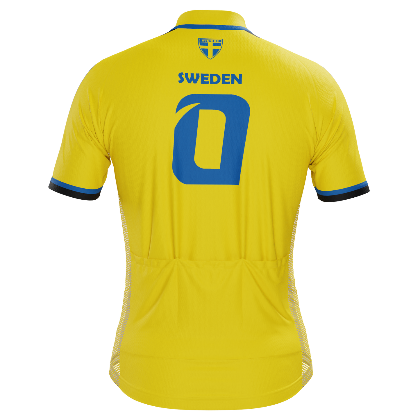 Men's Sweden Soccer Short Sleeve Cycling Jersey