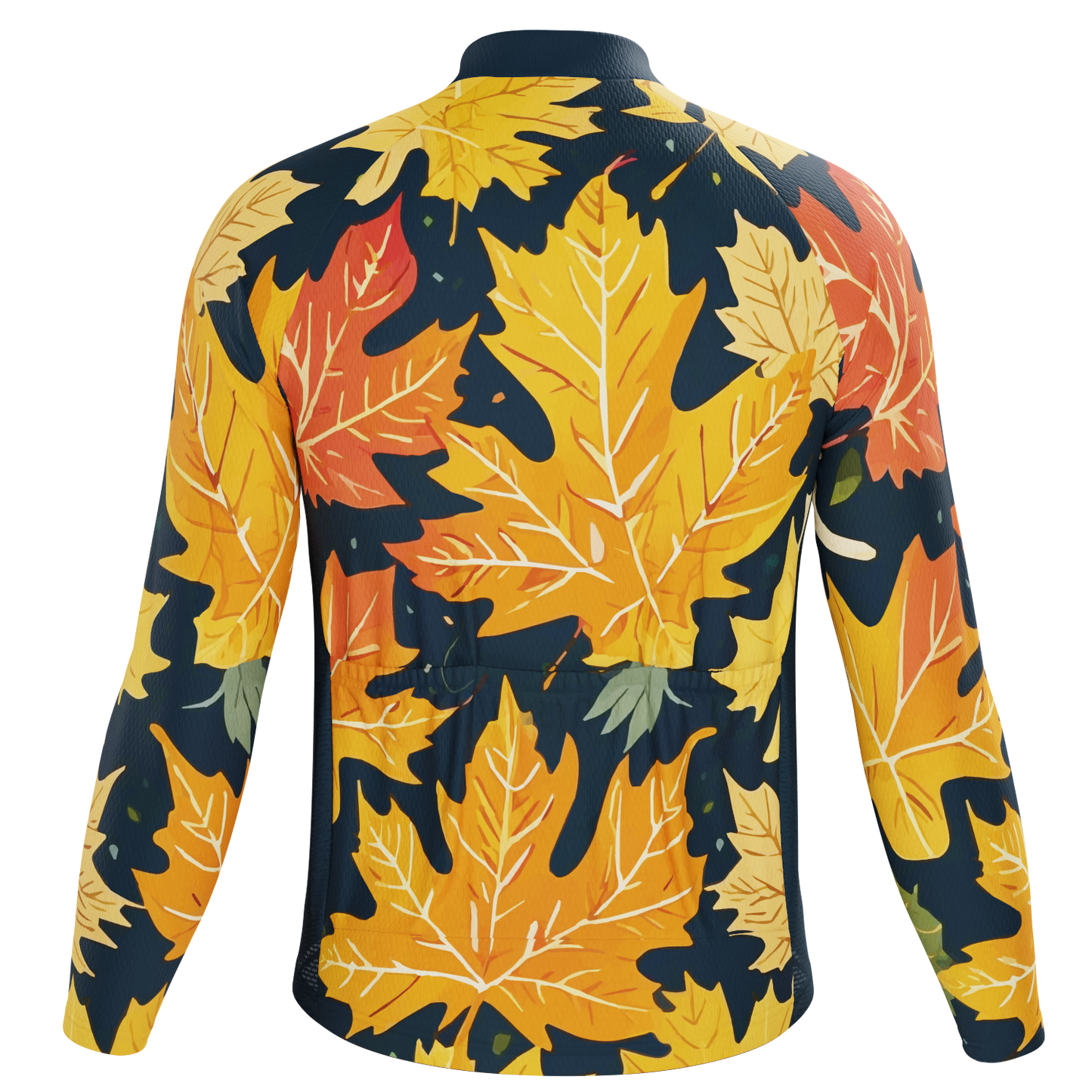 Men's Leaves in the Fall Long Sleeve Cycling Jersey