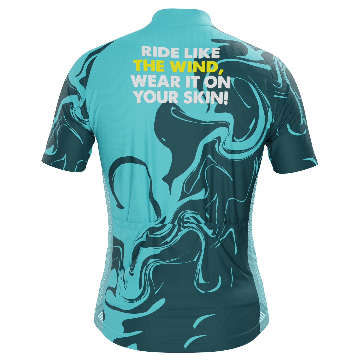 Men's Ride Like The Wind, Wear It On Your Skin! Short Sleeve Cycling Jersey