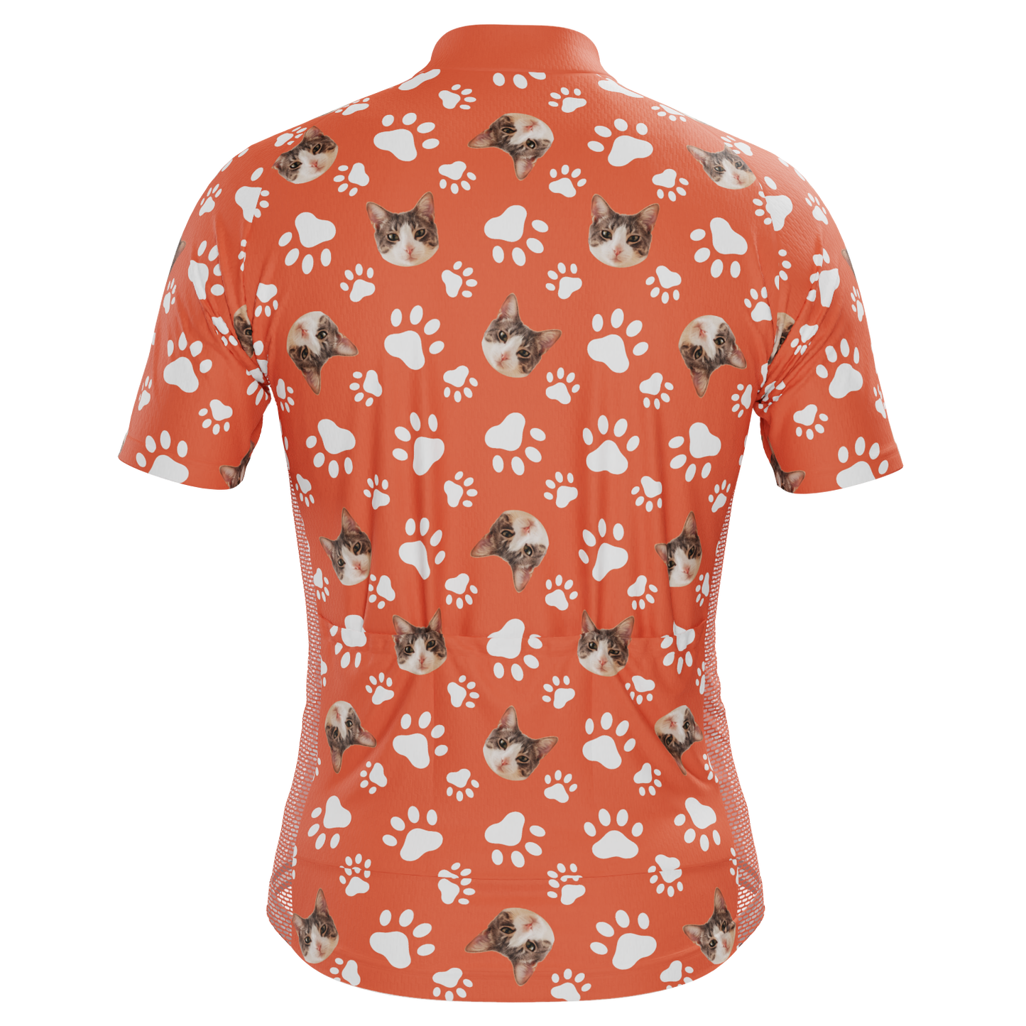 Men's Custom Pet Paws Design Personalized Short-Sleeve Cycling Jersey