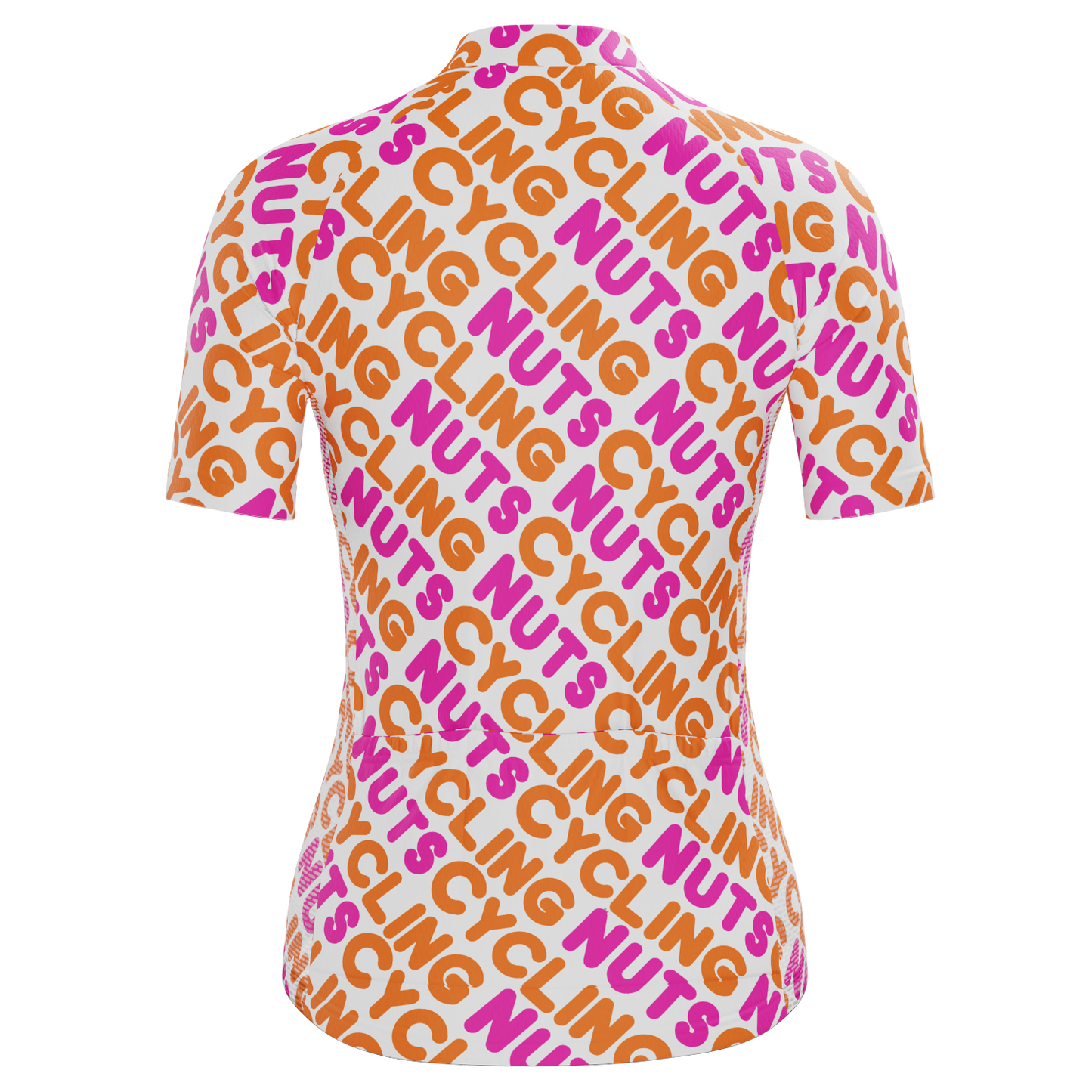 Women's Cycling Nuts Lettering Short Sleeve Cycling Jersey