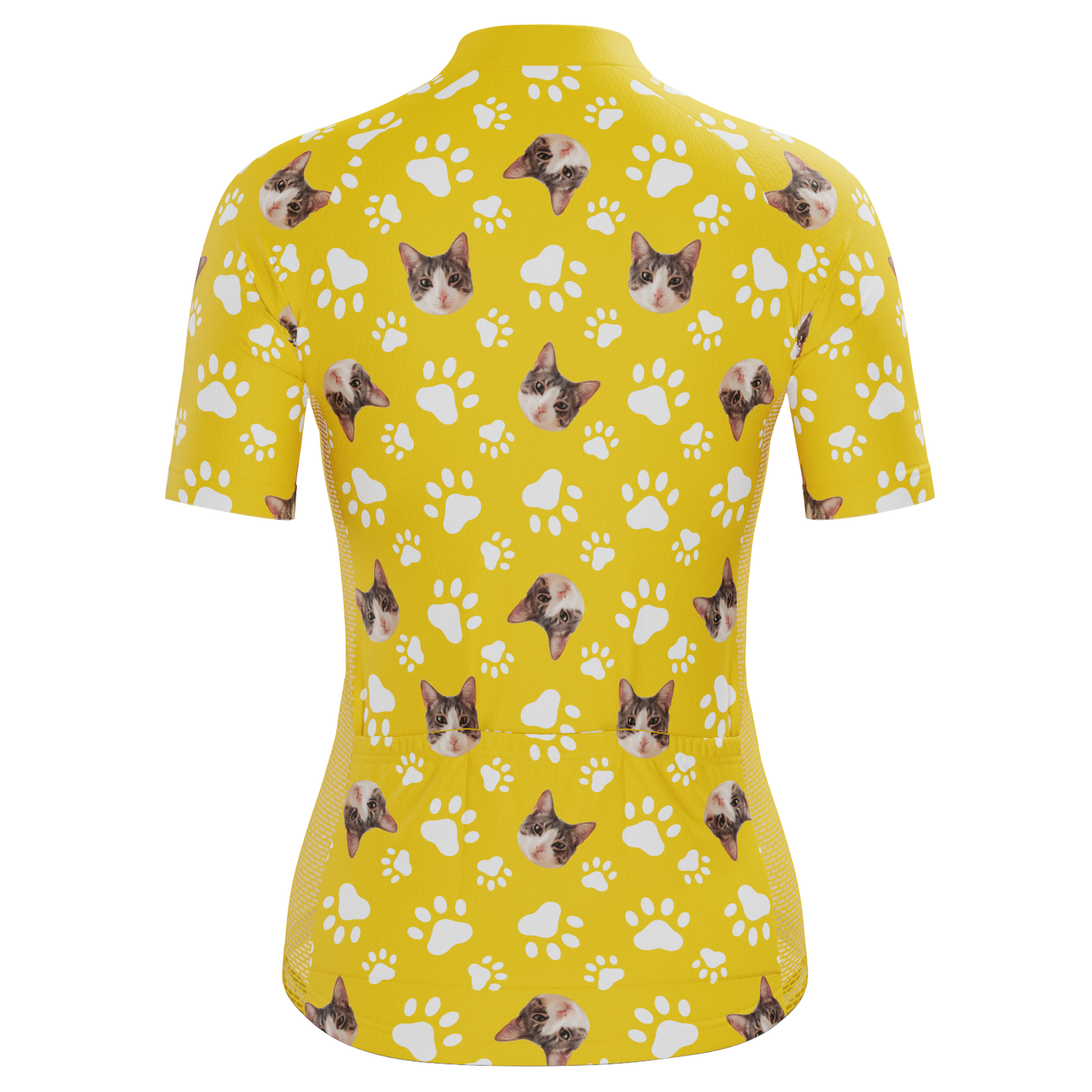 Women's Custom Pet Paws Design Personalized Short Sleeve Cycling Jersey