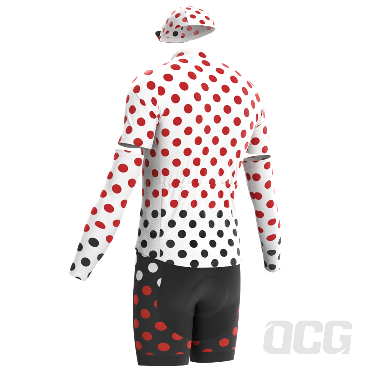 Men's Polka Dots 4 Piece Cycling Kit