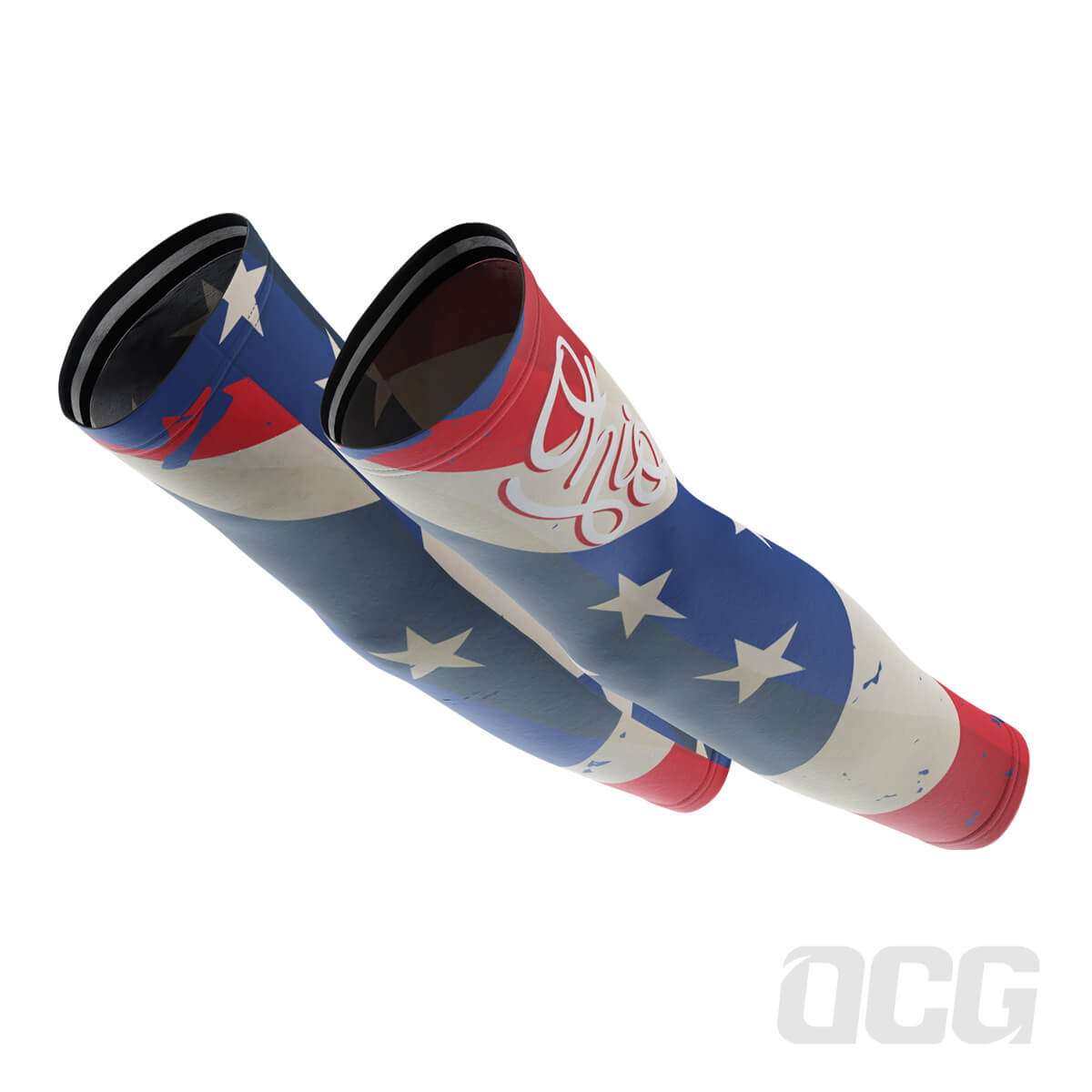 Men's Ohio US State Icon Quick Dry Cycling Arm-Warmers