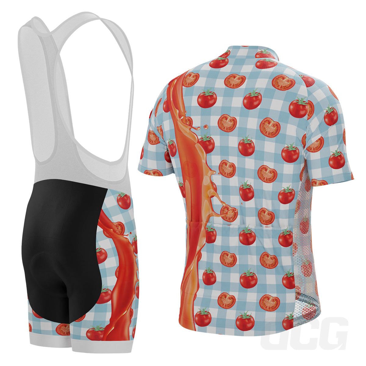 Men's Tomato Sauce Table Cloth 2 Piece Cycling Kit