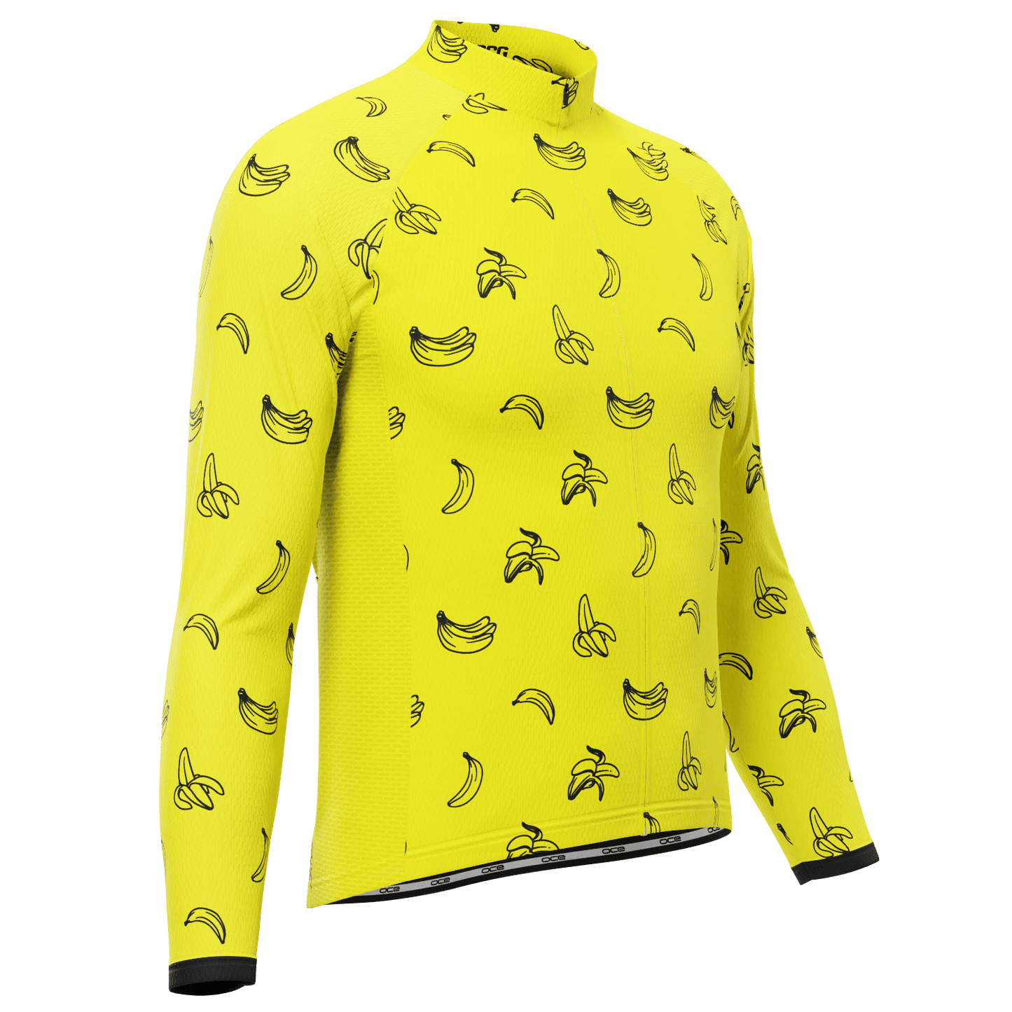 Men's Must Be Bananas Long Sleeve Cycling Jersey