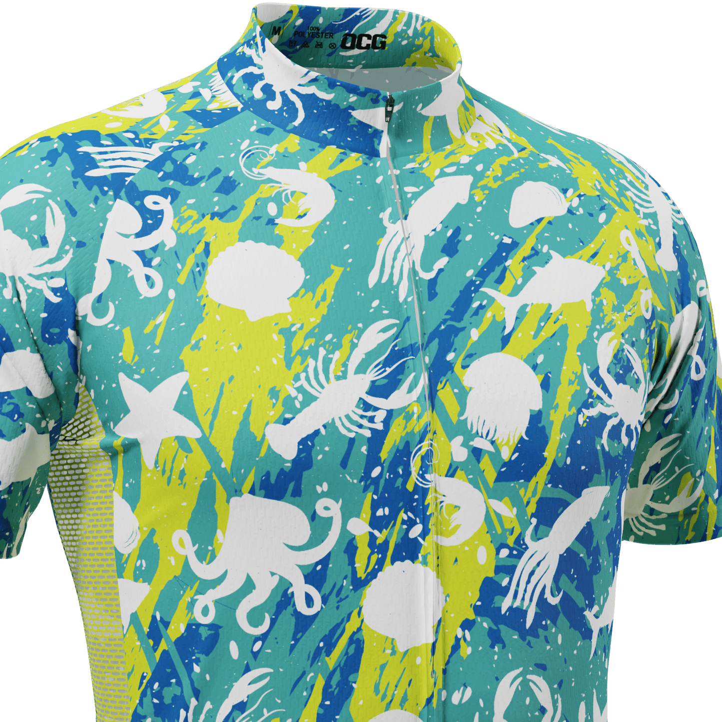 Men's Sea Life Short Sleeve Cycling Jersey