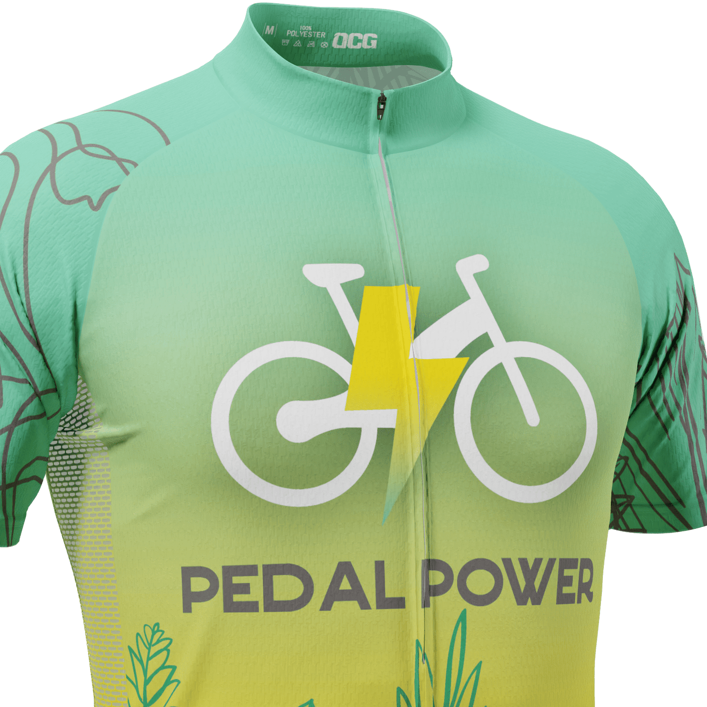 Men's Pedal Power Short Sleeve Cycling Jersey
