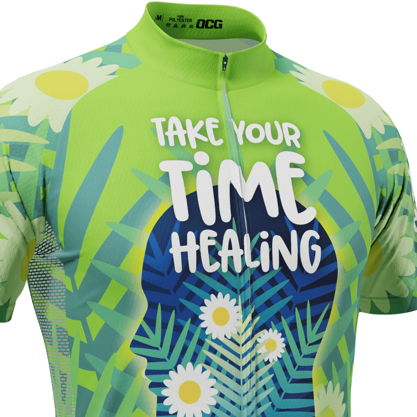 Men's Mental Health-Take Your Time Healing Short Sleeve Cycling Jersey