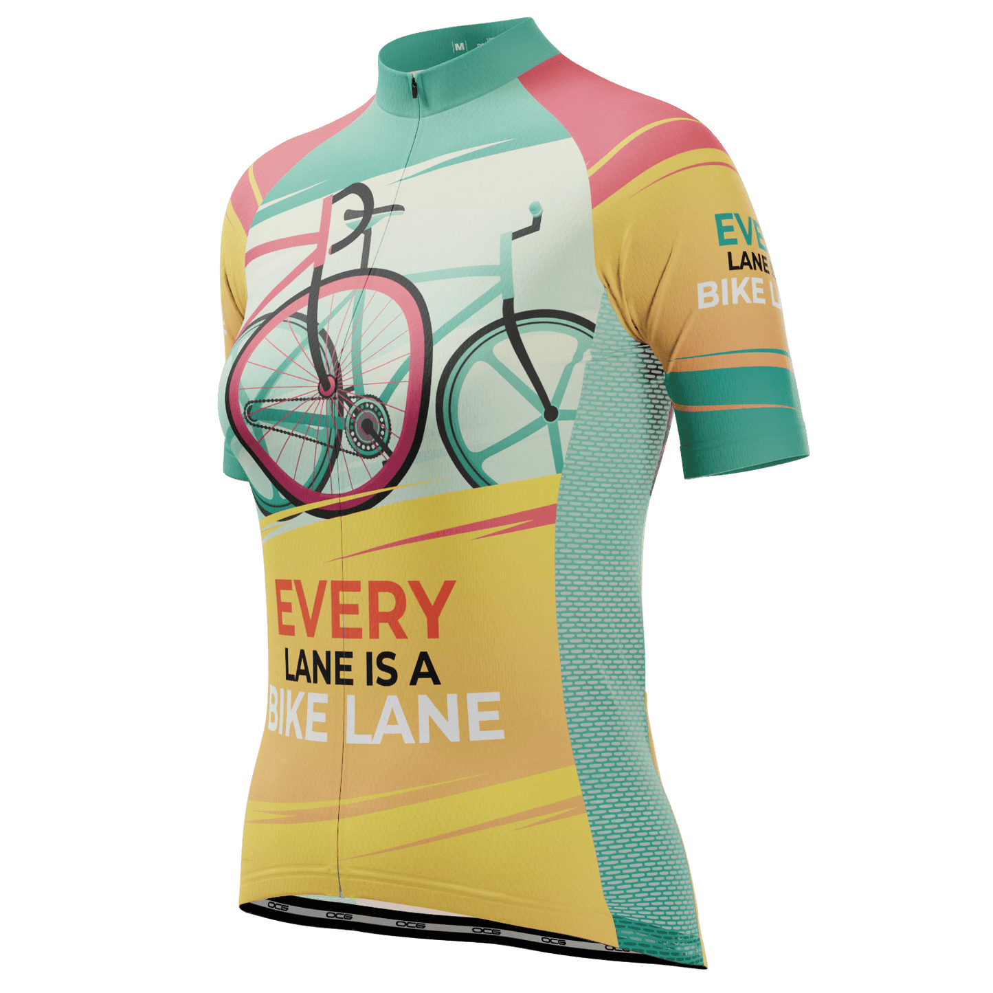 Women's Every Lane Is A Bike Lane Short Sleeve Cycling Jersey