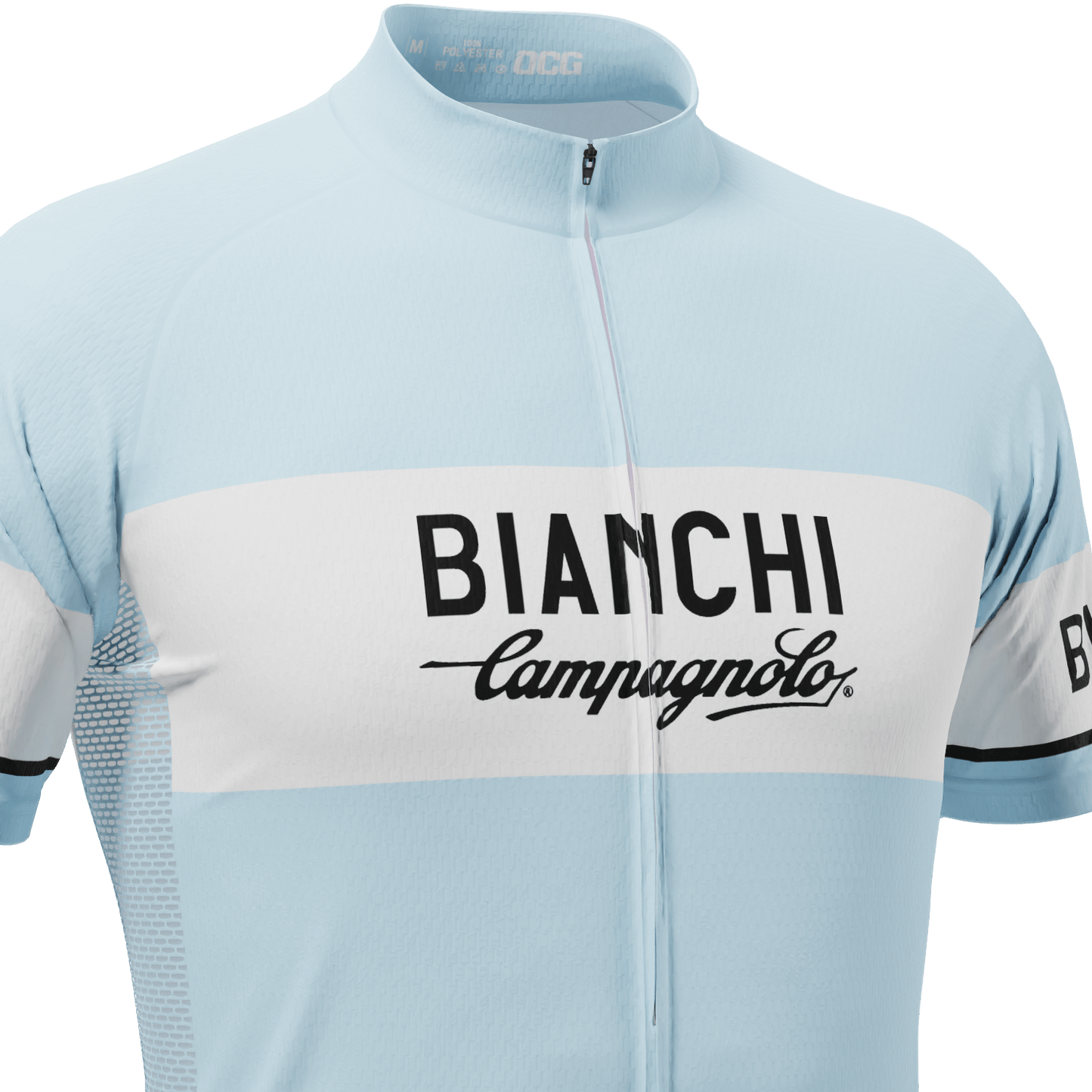 Men's Retro Bianchi Short Sleeve Cycling Jersey