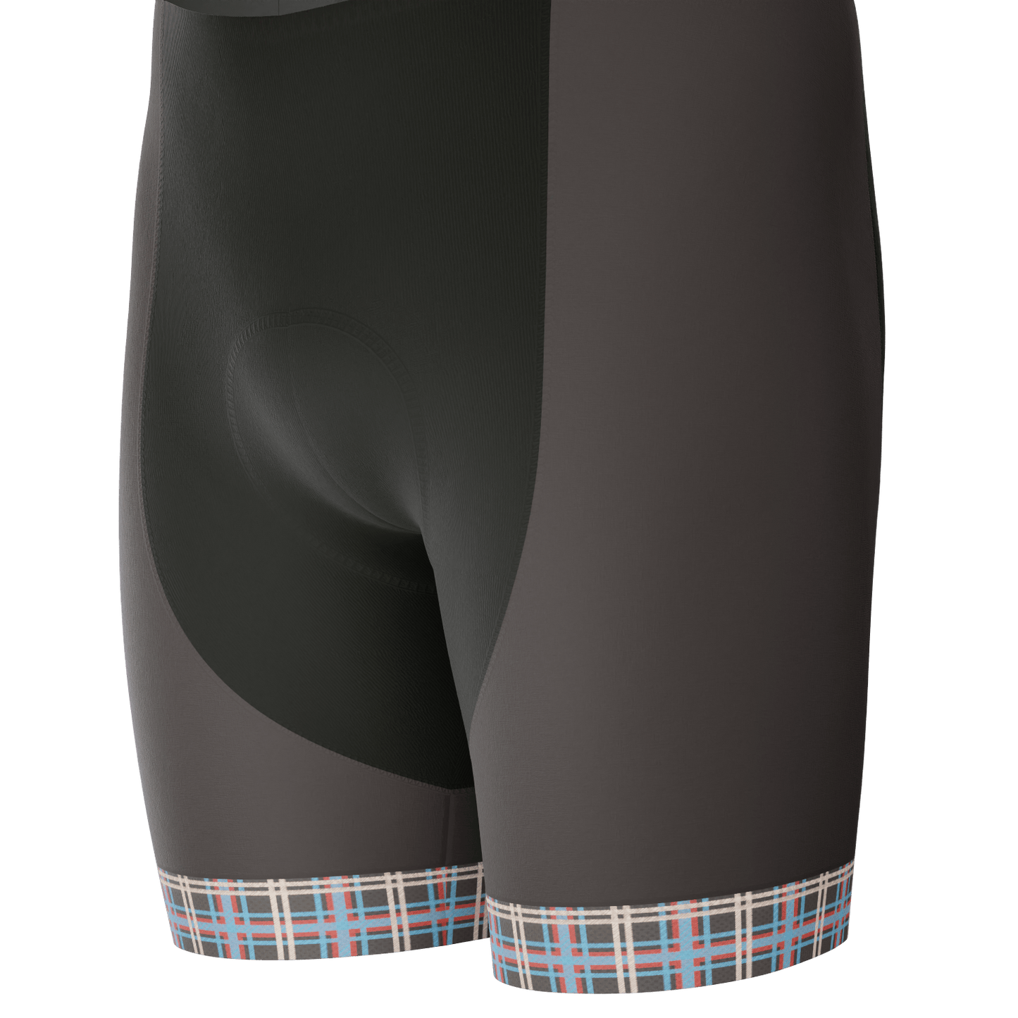 Men's Plaid Checkered Short Sleeve 2 Piece Cycling Kit