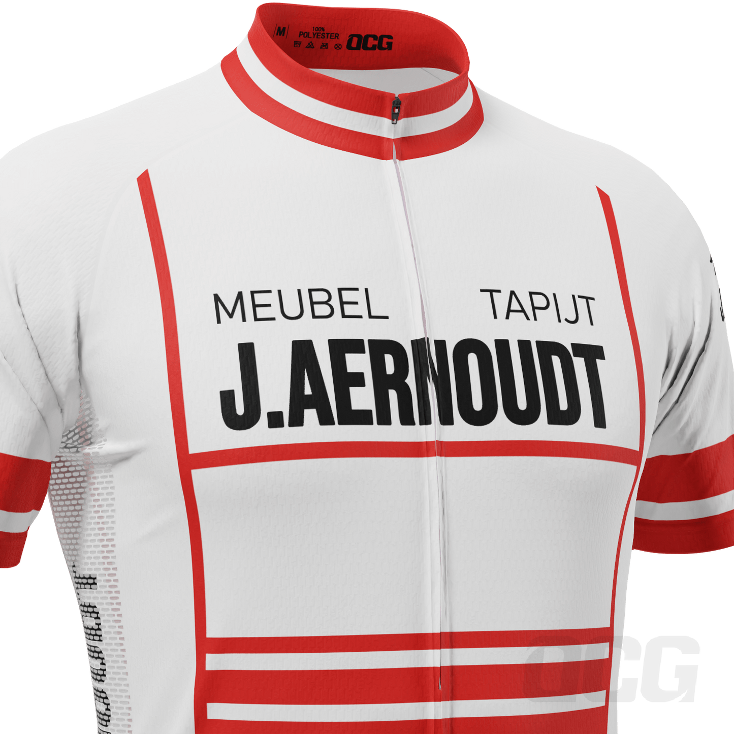 Men's Retro 1983 Jacky Aernoudt Rosin Short Sleeve Cycling Jersey