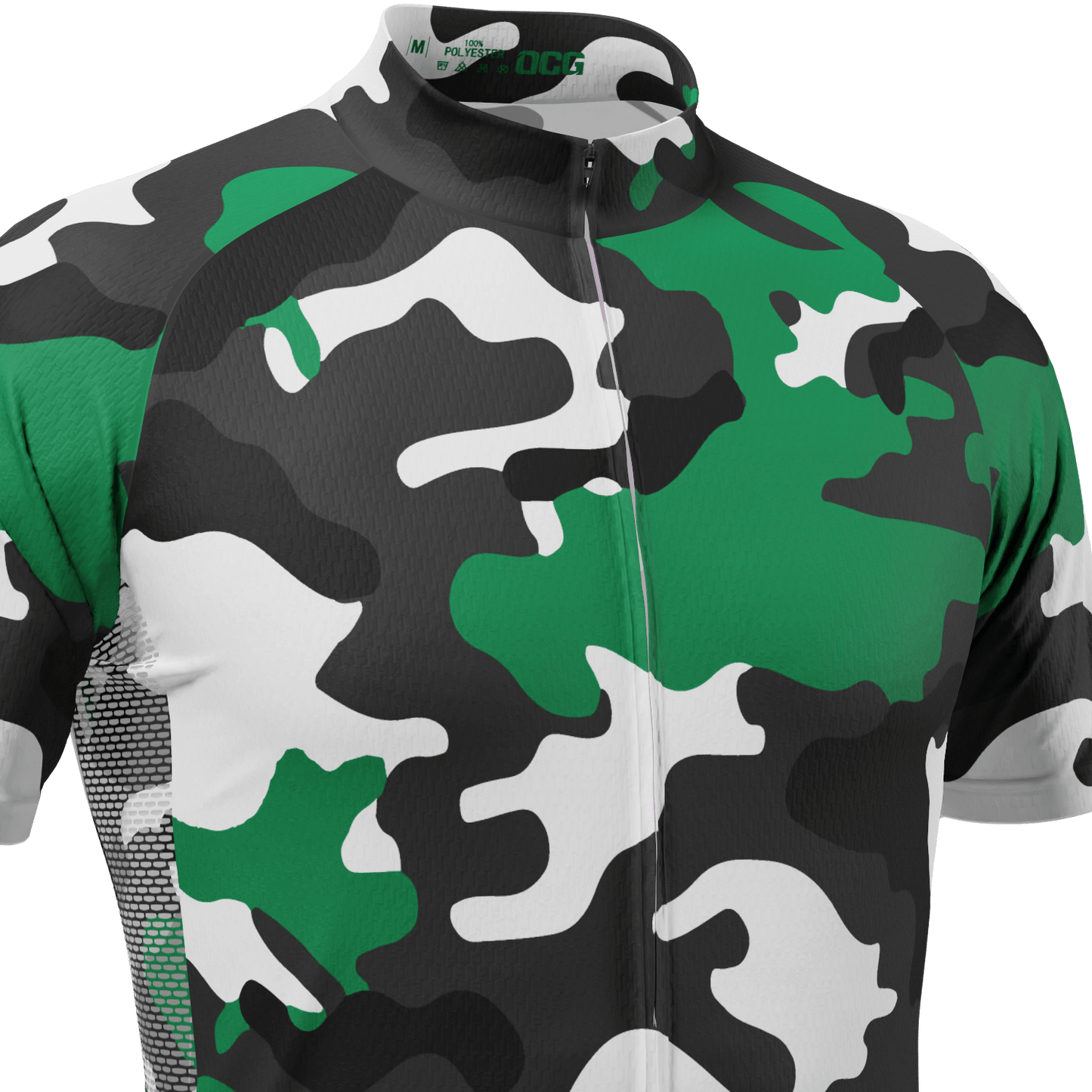 Men's Camouflage Winter Forest Short Sleeve Cycling Jersey