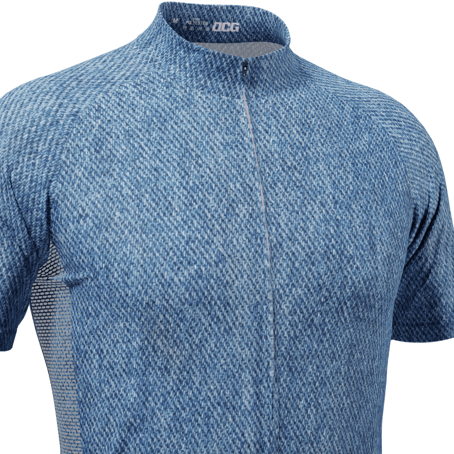 Men's Denim Short Sleeve Cycling Jersey
