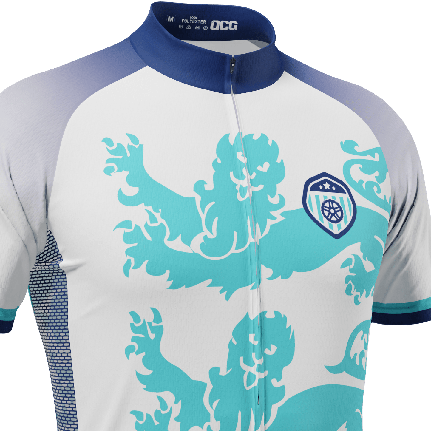 Men's England Soccer Short Sleeve Cycling Jersey