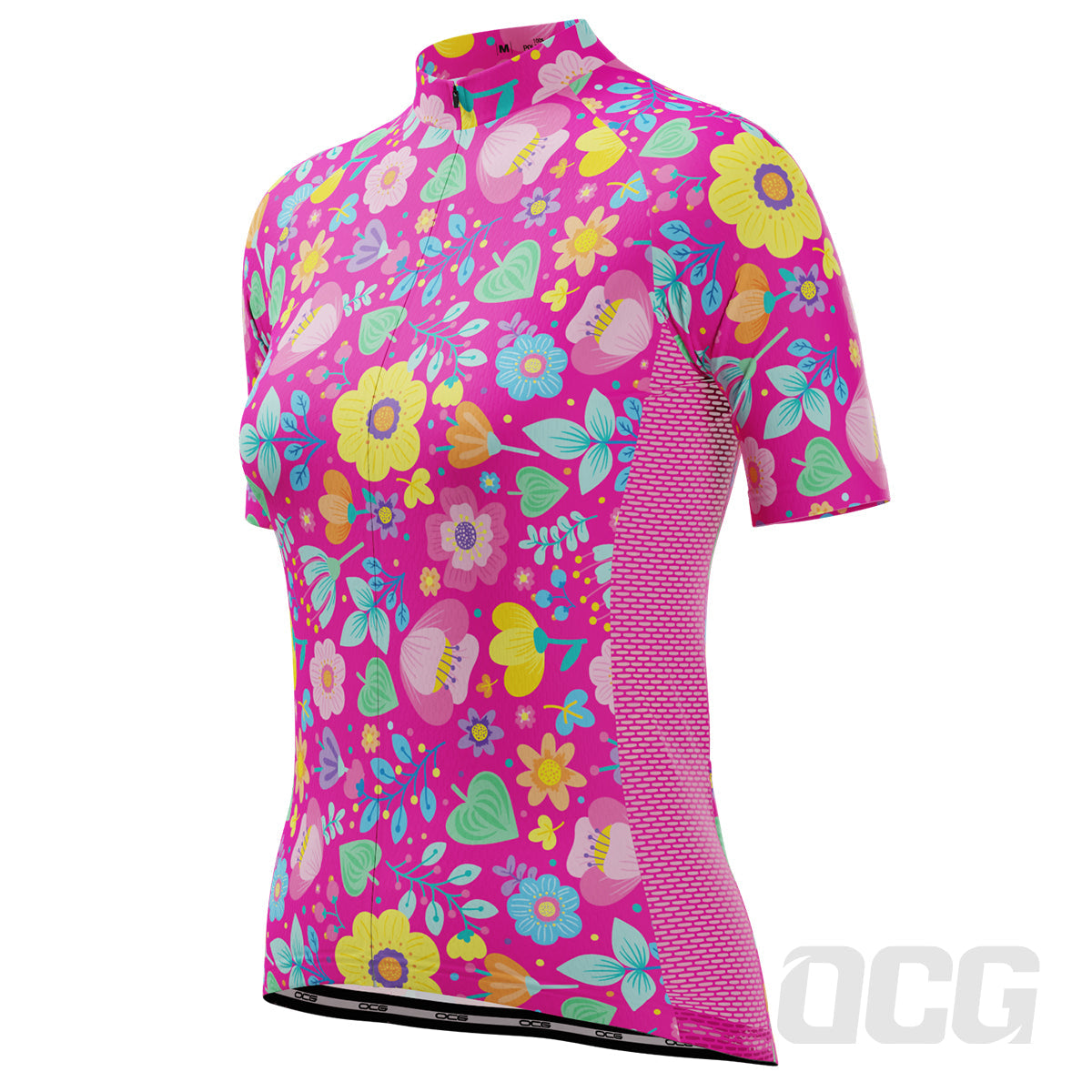 Women's Bouquet Floral Short Sleeve Cycling Jersey