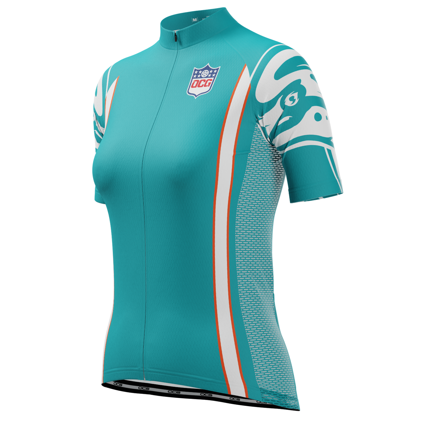 Women's Miami Football Short Sleeve Cycling Jersey