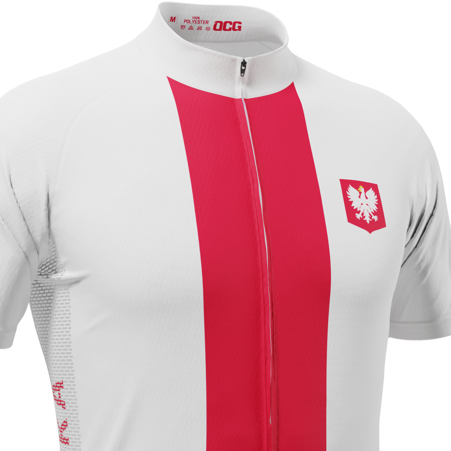 Men's Poland Polska National Flag Short Sleeve Cycling Jersey