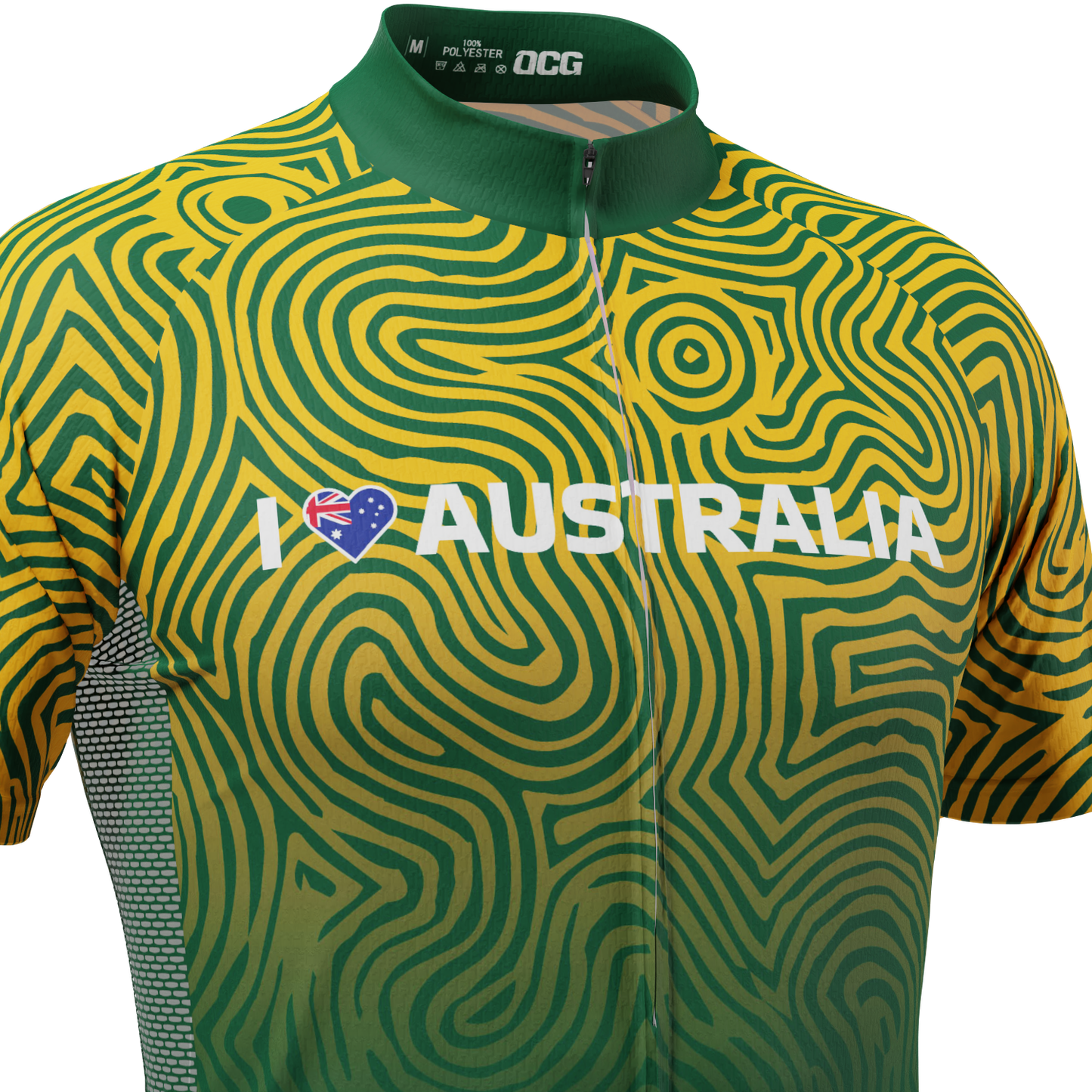Men's I Love Australia Short Sleeve Cycling Jersey