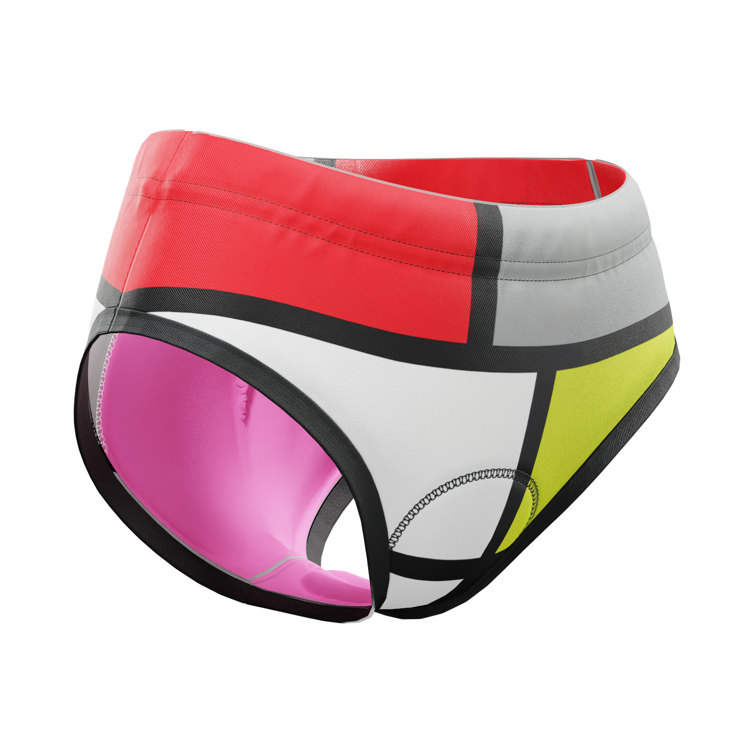 Women's Retro La Vie En Claire Gel Padded Cycling Underwear-Briefs