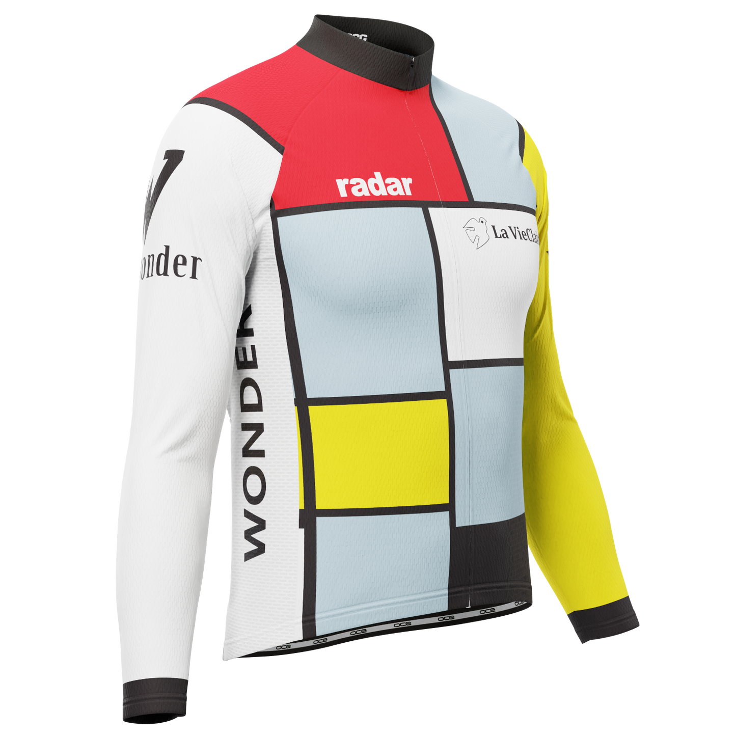Men's Retro La Vie En Claire Long Sleeve Cycling Jersey