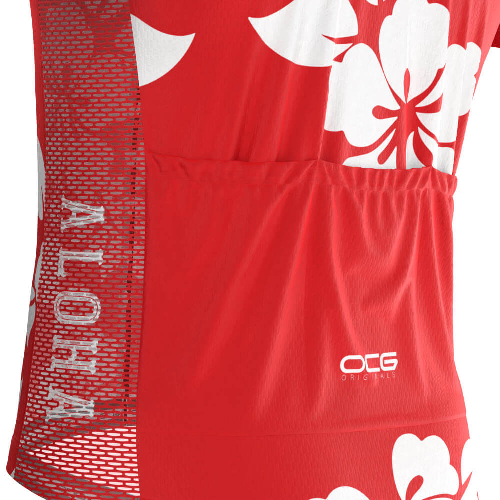 Men's Hawaiian Aloha Floral 2 Piece Cycling Kit