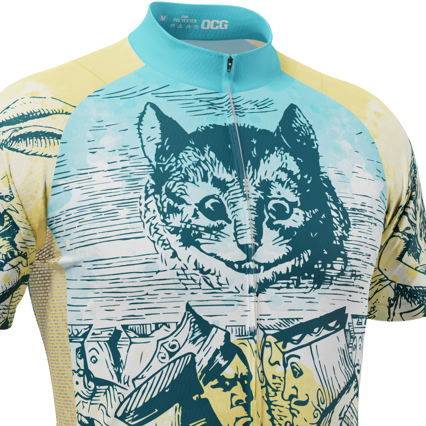 Men's Alice In Wonderland Short Sleeve Cycling Jersey