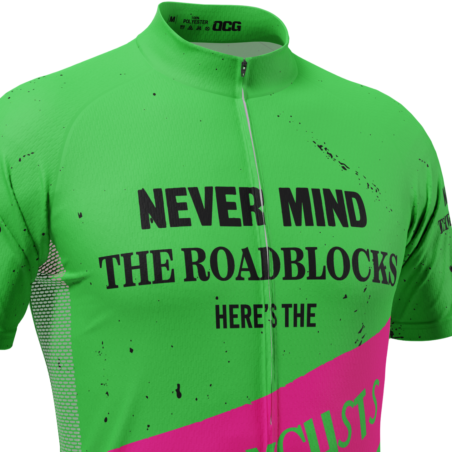 Men's Never Mind The Roadblocks Short Sleeve Cycling Jersey