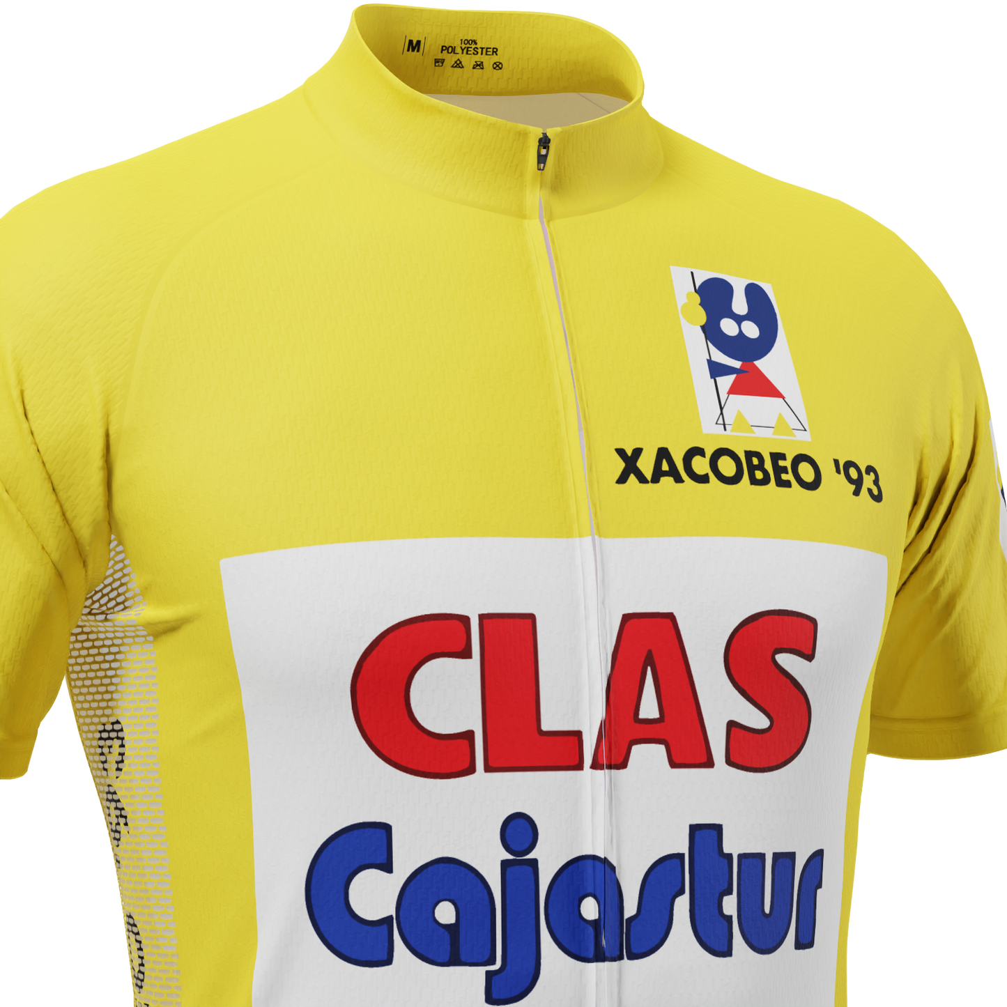 Men's Retro 1992 Clas-Cajastur Short Sleeve Cycling Jersey