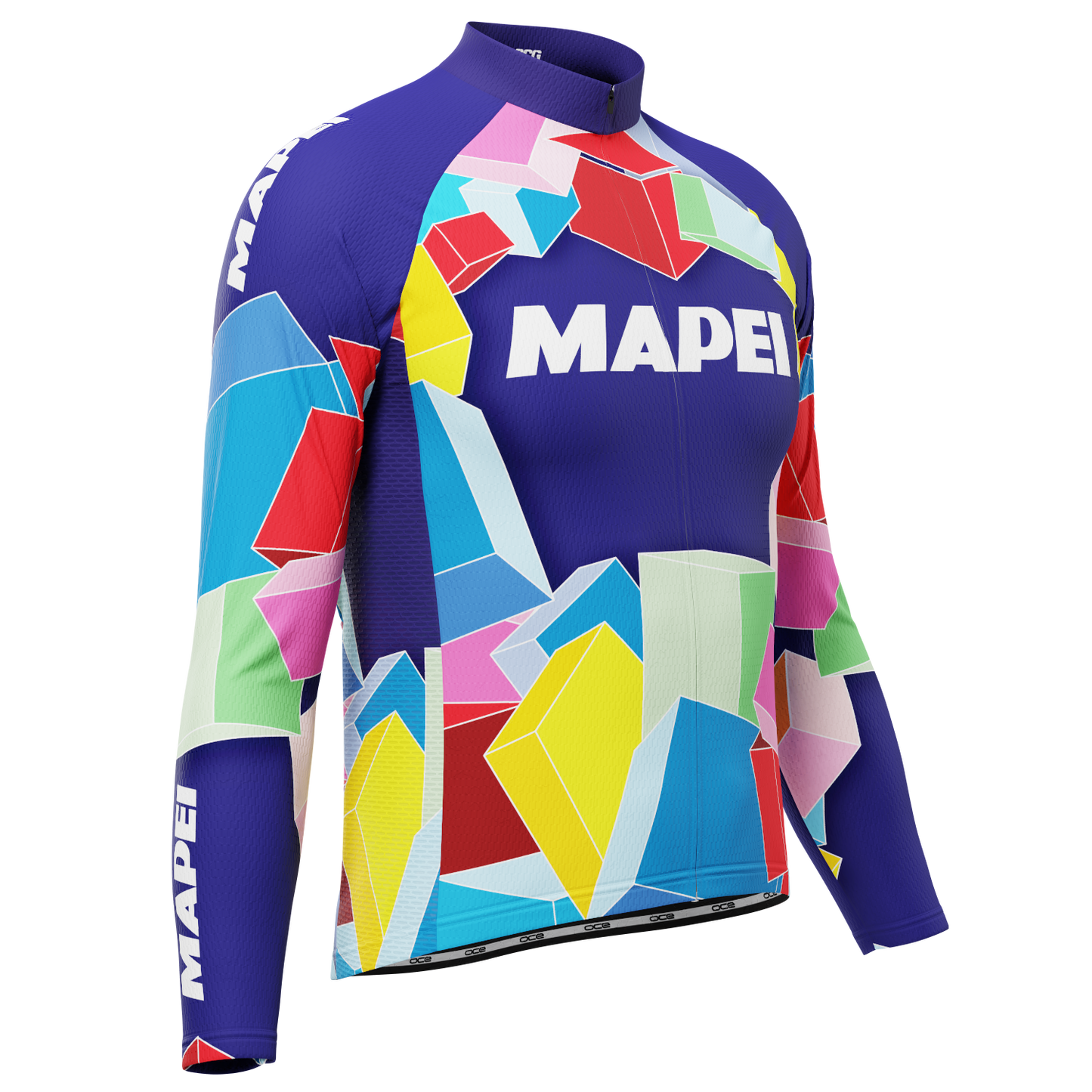 Men's Retro Mapei Classic Long Sleeve Cycling Jersey