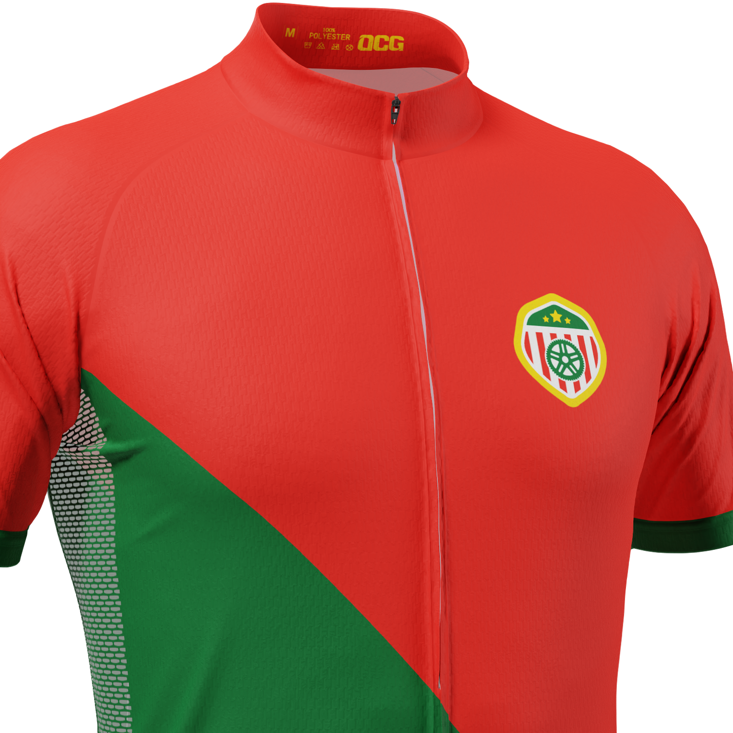 Men's Portugal Soccer Short Sleeve Cycling Jersey