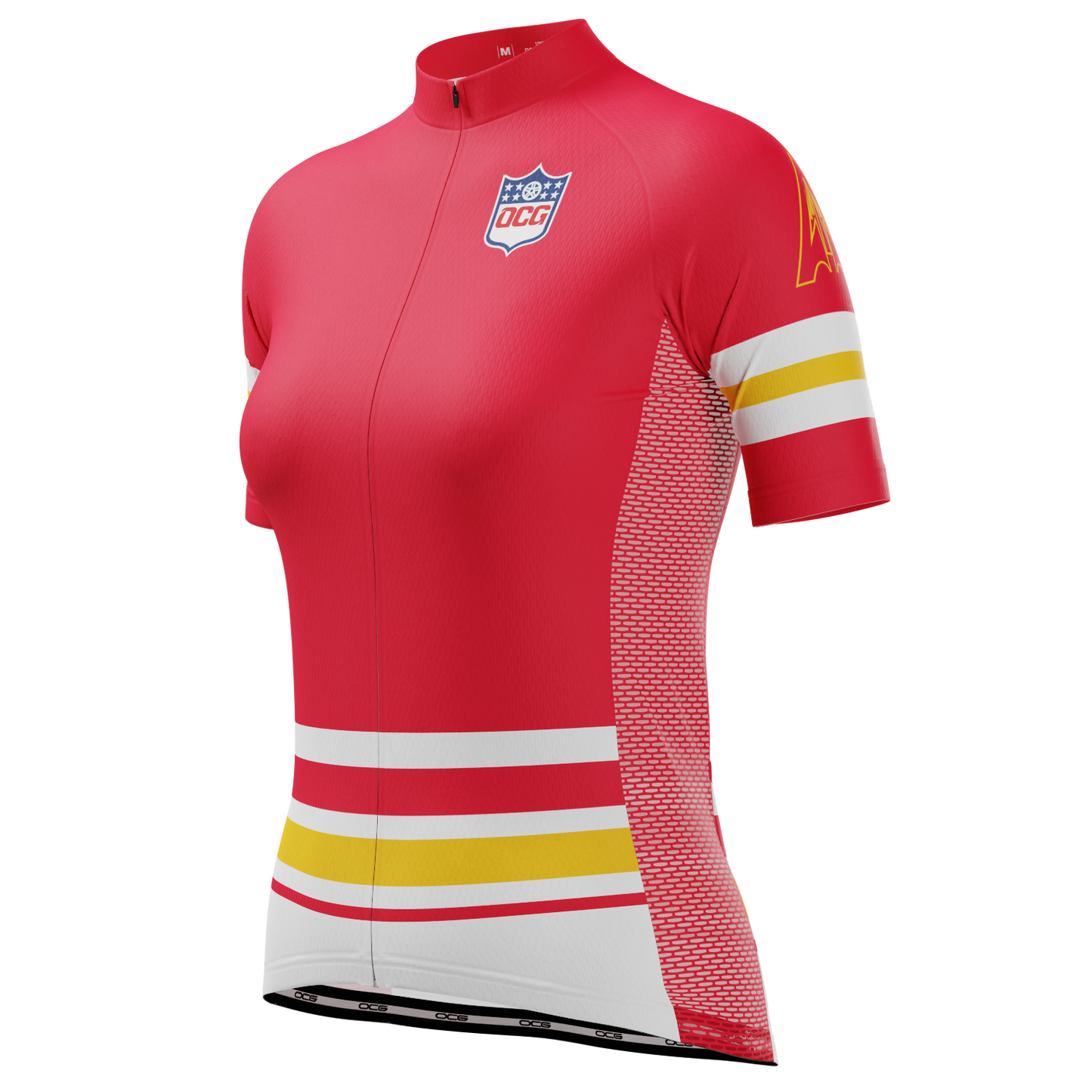 Women's Kansas Football Short Sleeve Cycling Jersey