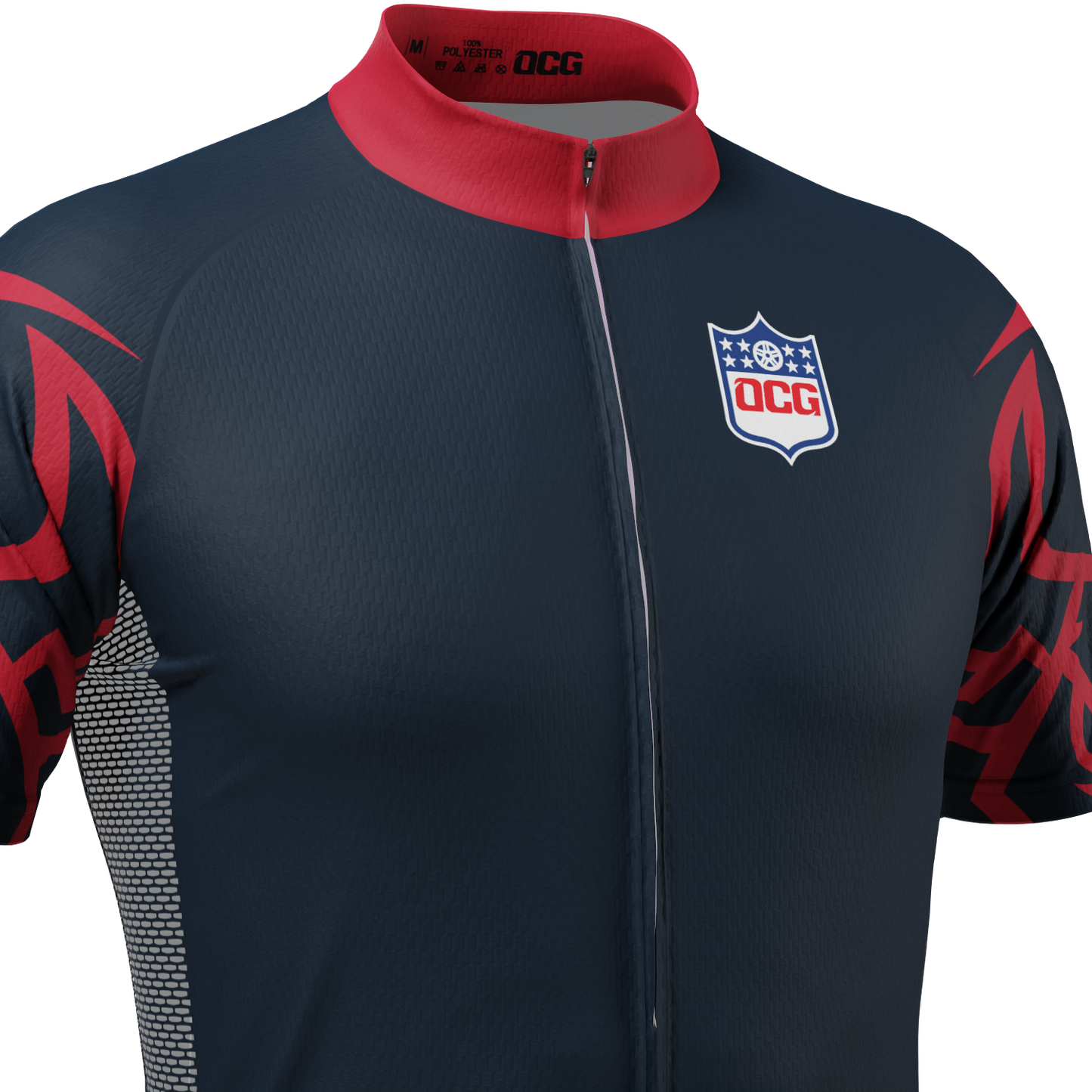 Men's Houston Football Short Sleeve Cycling Jersey