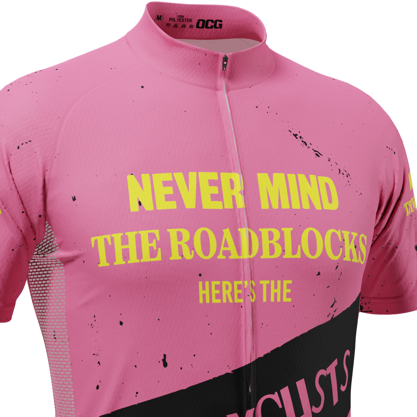 Men's Never Mind The Roadblocks Short Sleeve Cycling Jersey