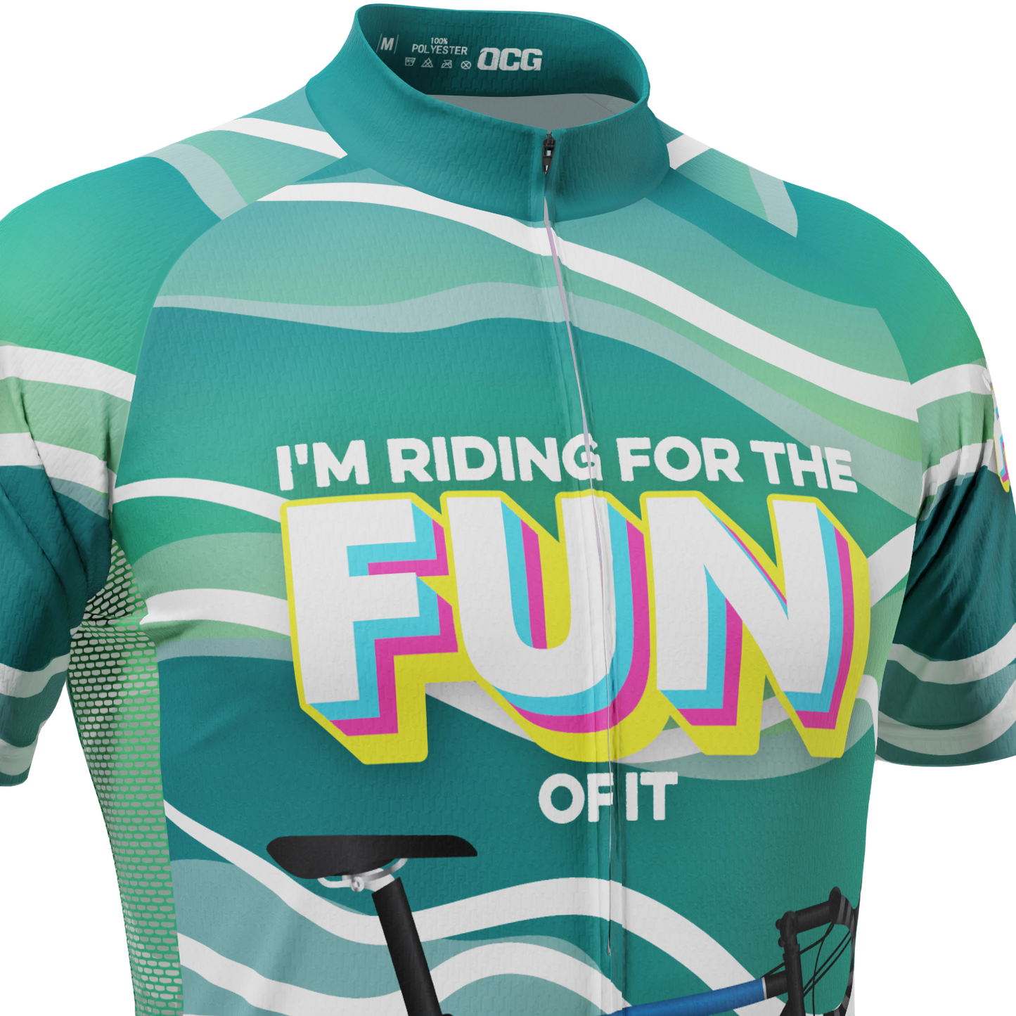 Men's I'm Riding For The Fun Of It Short Sleeve Cycling Jersey