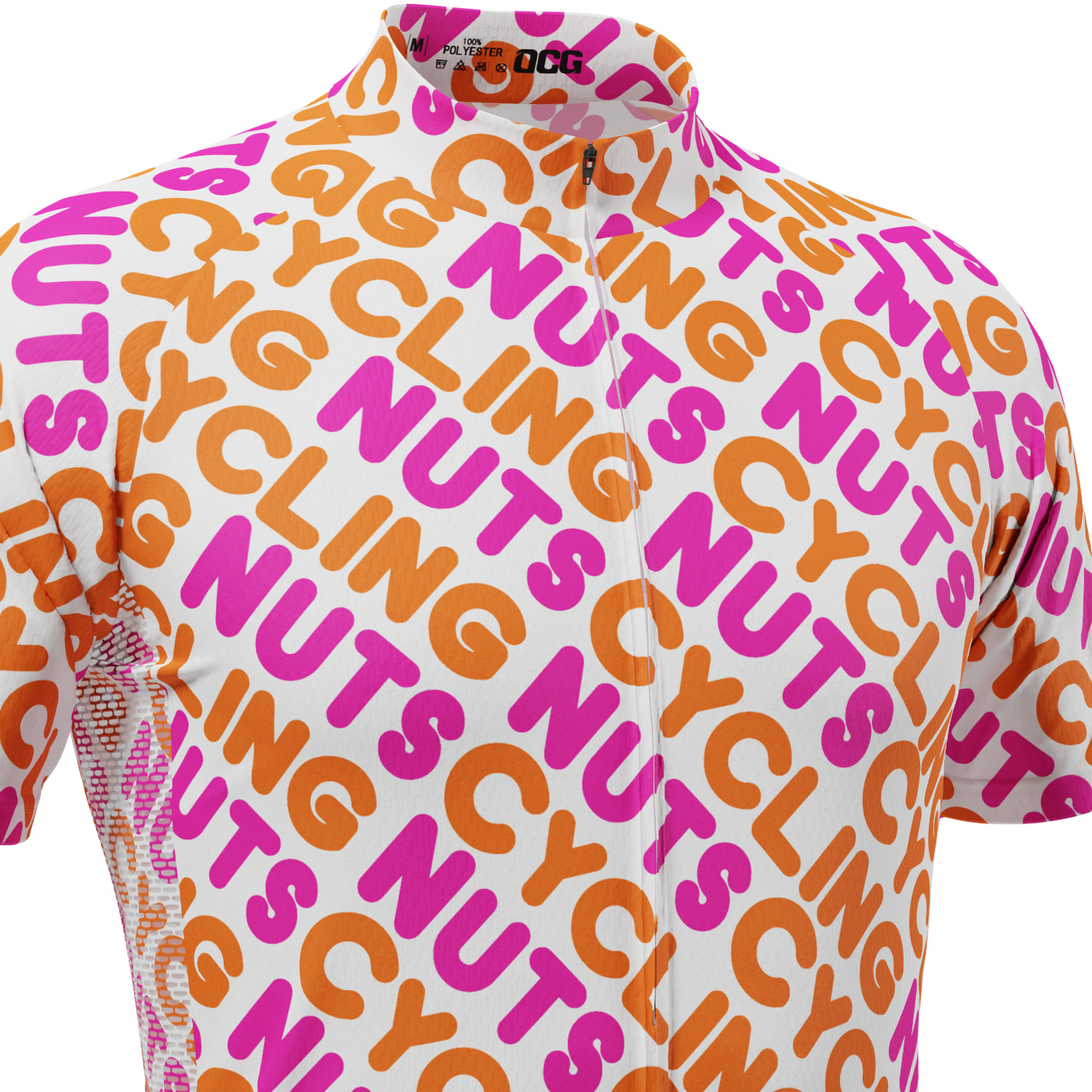 Men's Cycling Nuts Lettering Short Sleeve Cycling Jersey