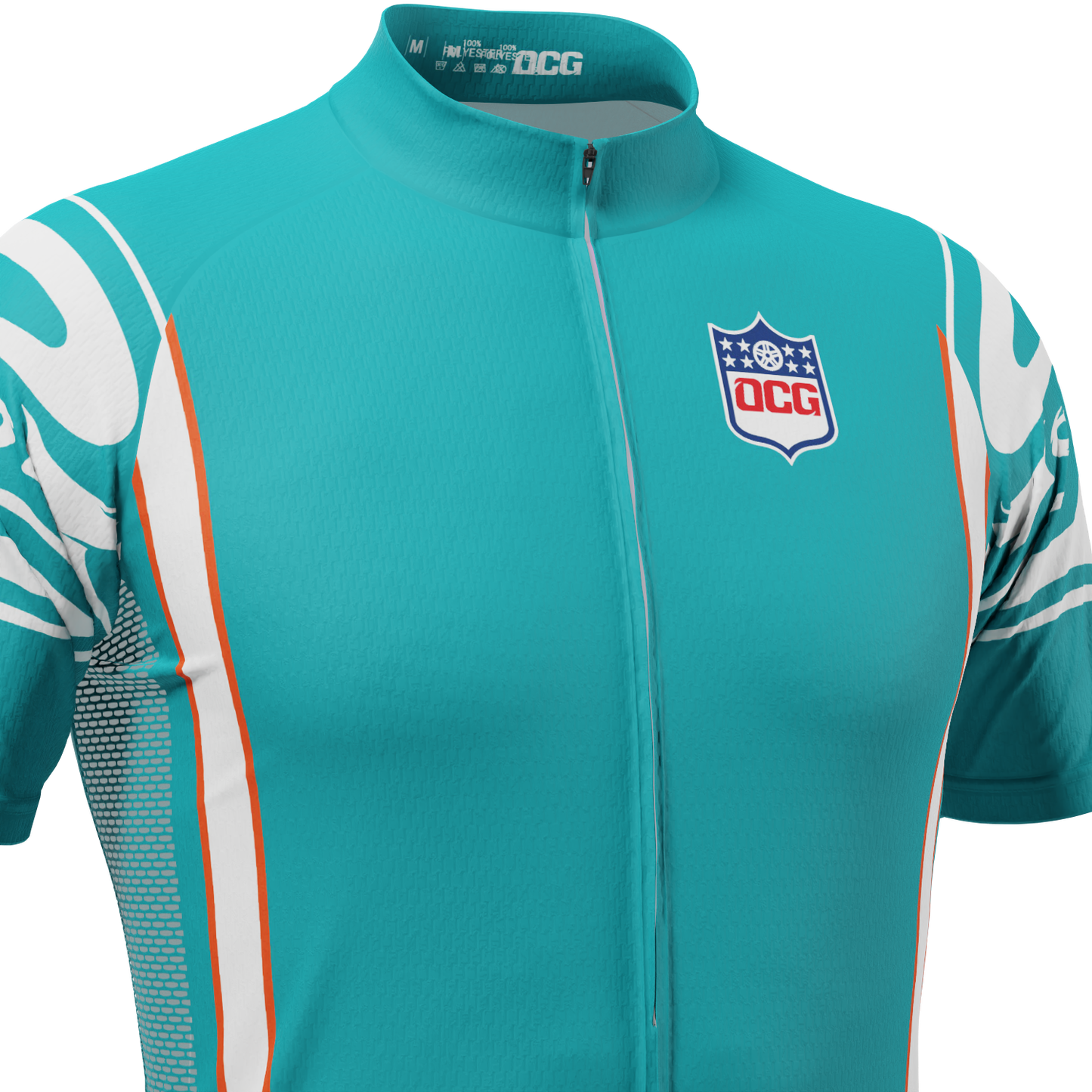 Men's Miami Football Short Sleeve Cycling Jersey