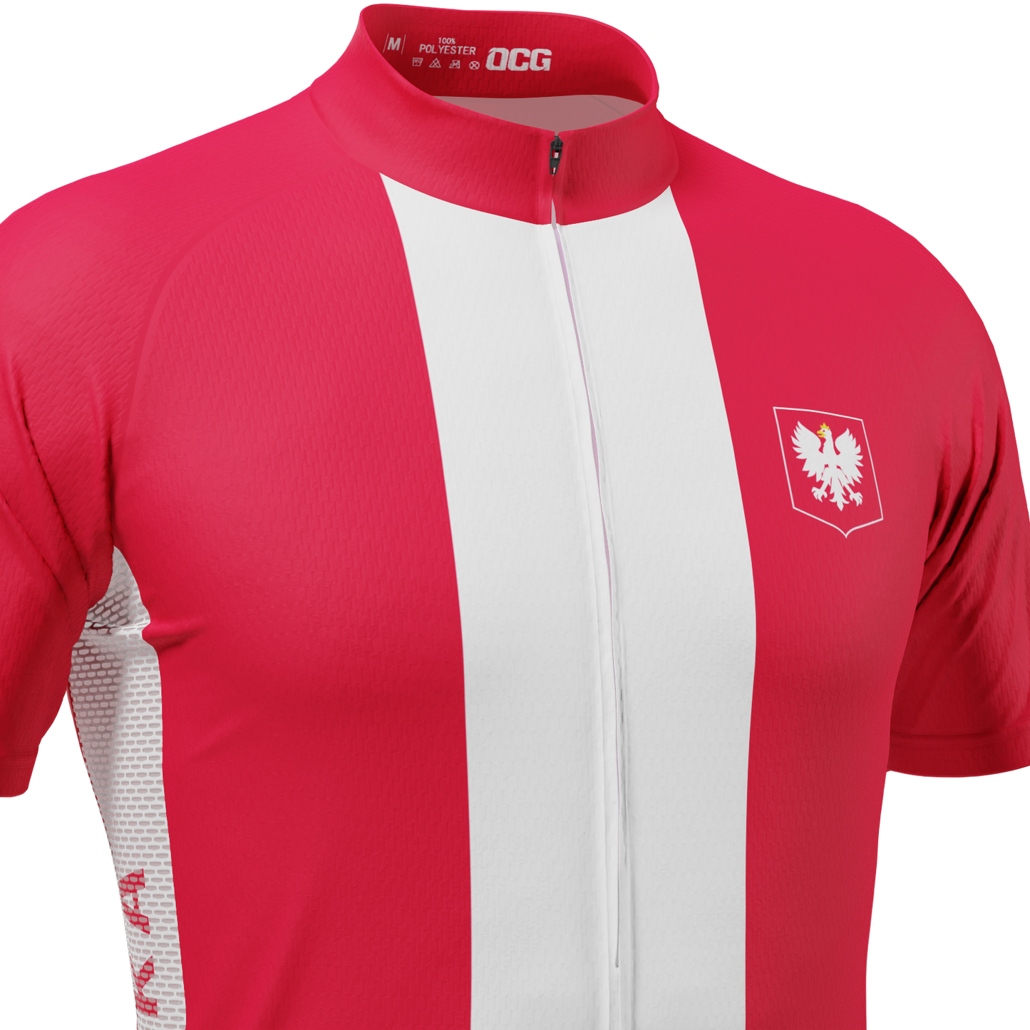 Men's Poland Polska National Flag Short Sleeve Cycling Jersey