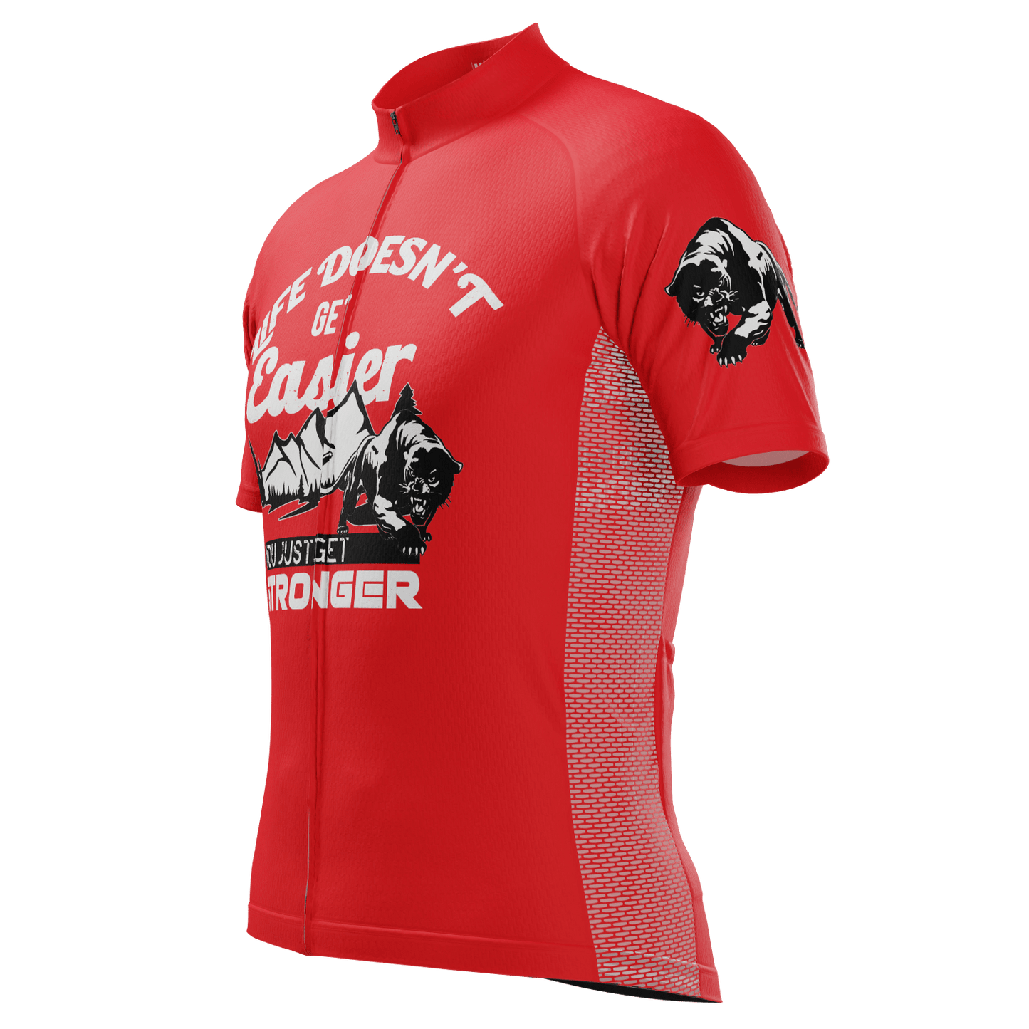 Men's Life Doesn't Get Easier, You Get Stronger Short Sleeve Cycling Jersey