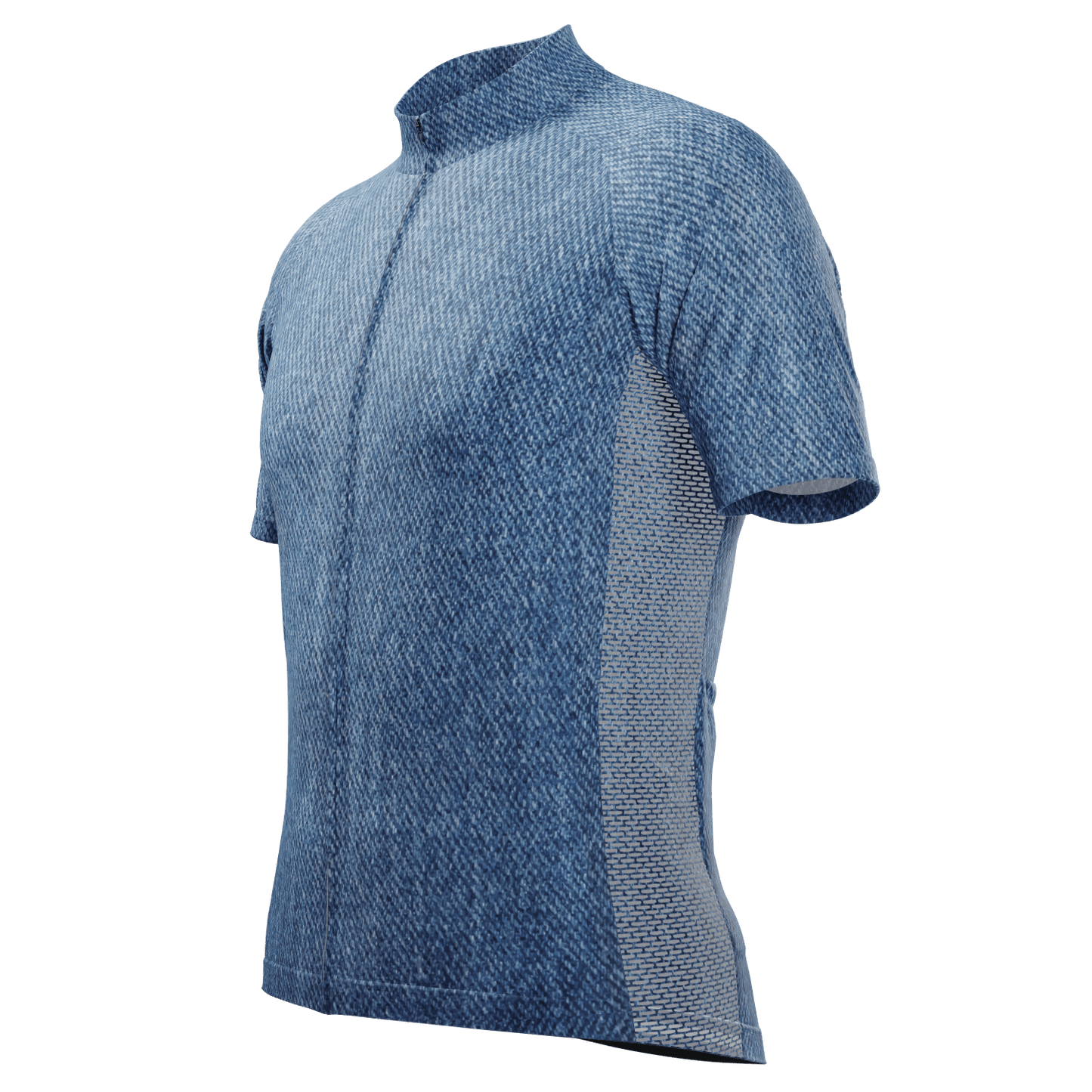 Men's Denim Short Sleeve Cycling Jersey