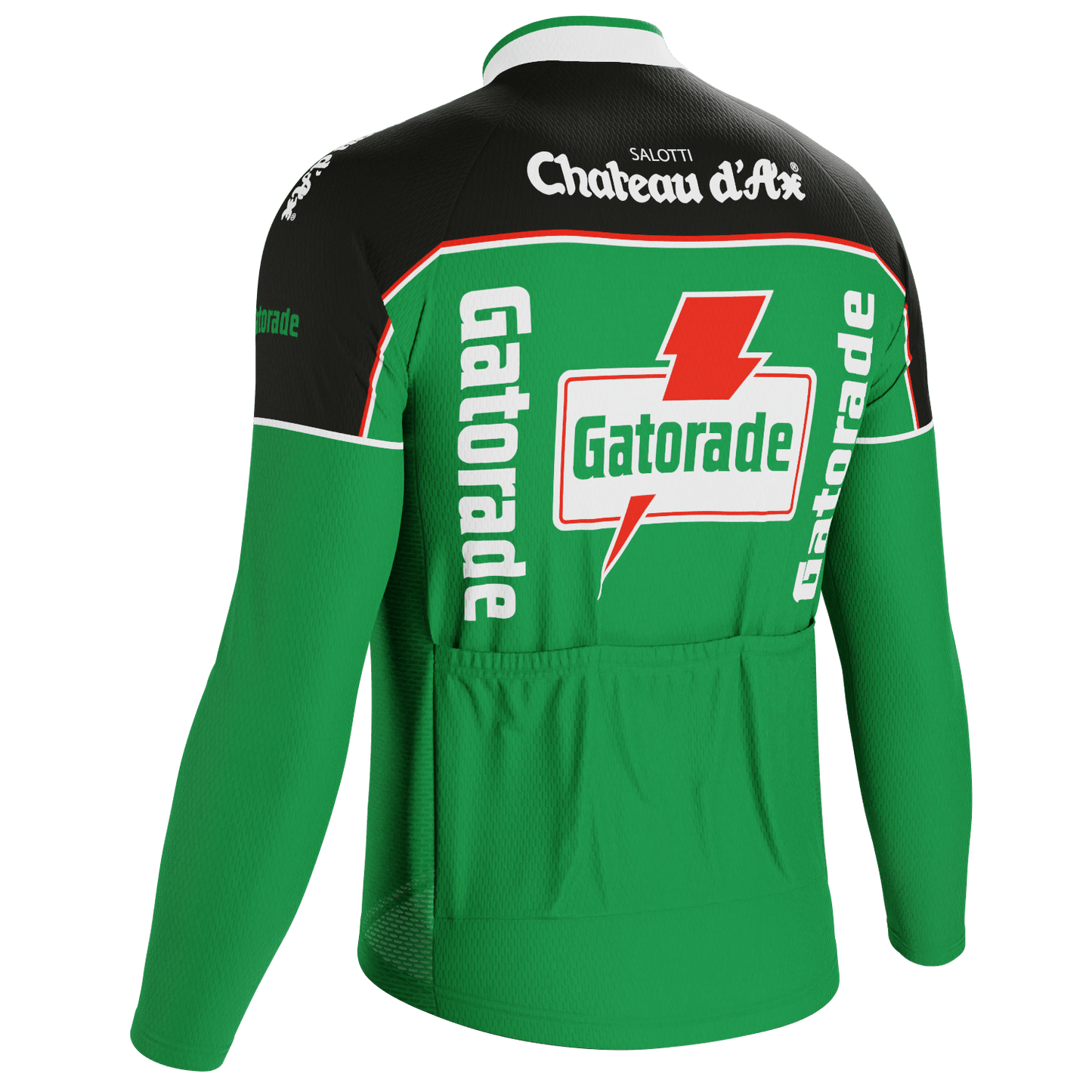 Men's Bolt Team Retro Long Sleeve Cycling Jersey